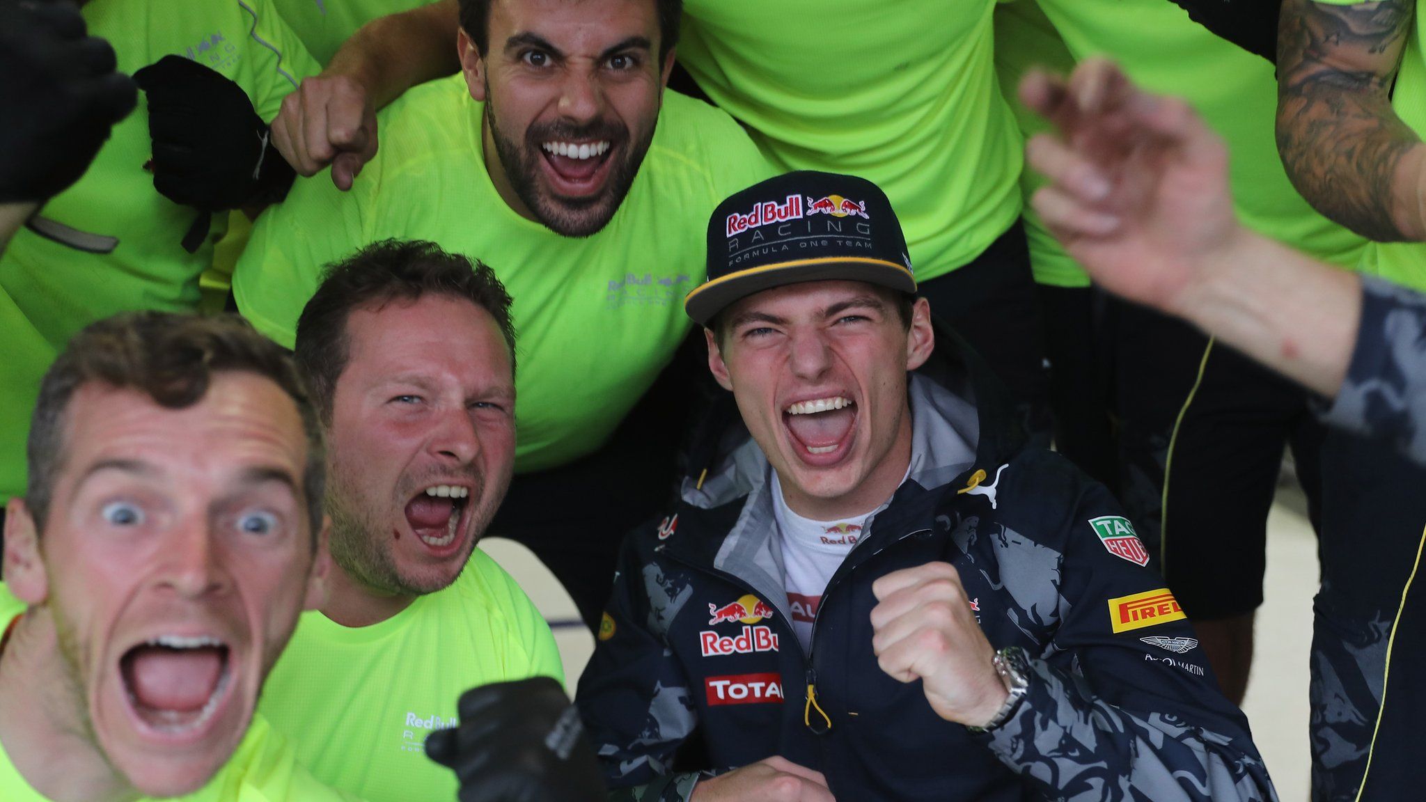 Max Verstappen and his Red Bull team