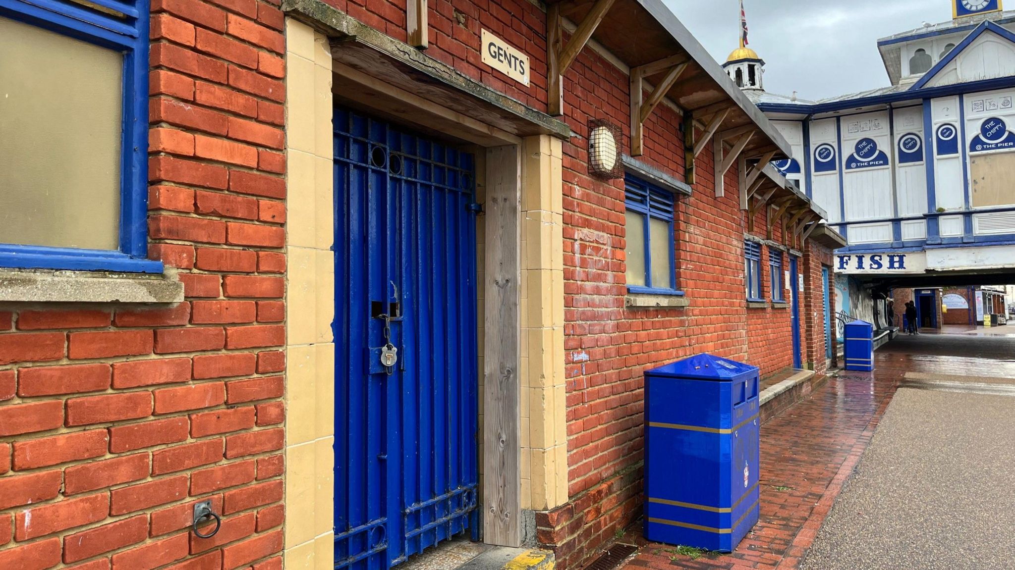 A public toilet on Eastbourne seafront.