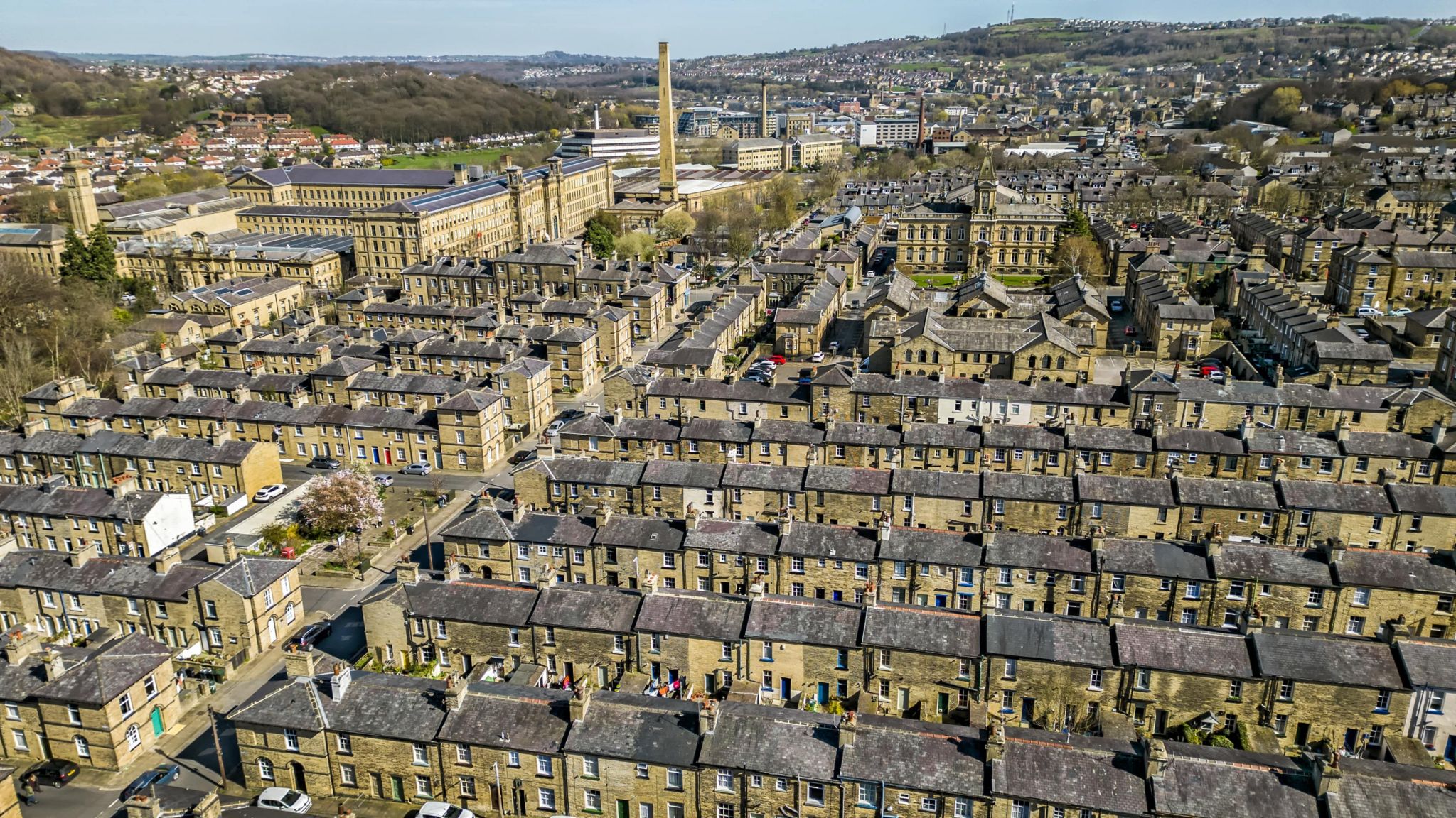 Overhead view of Saltaire