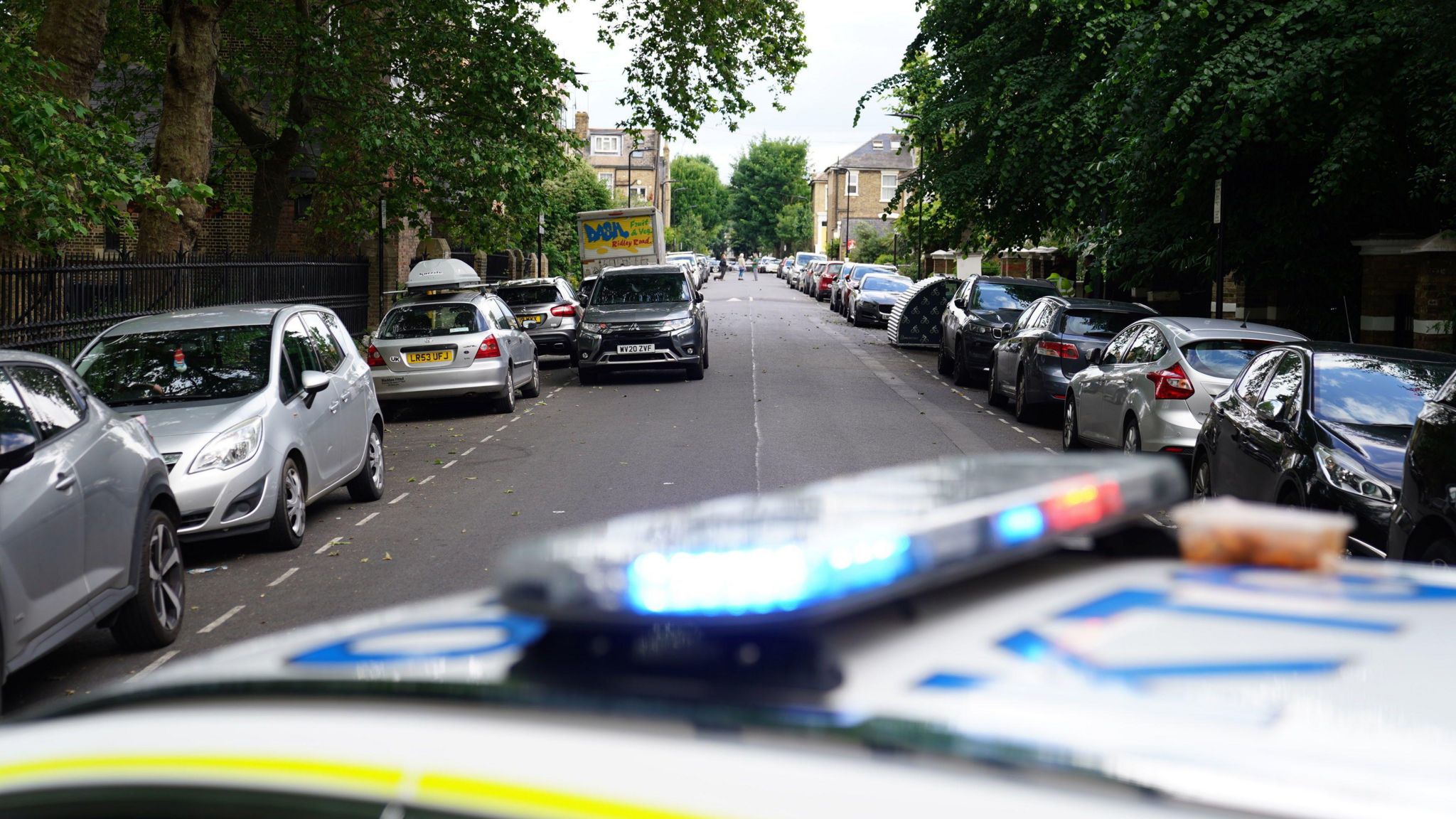 A view of the scene where the bike was left in Colvestone Crescent, Dalston