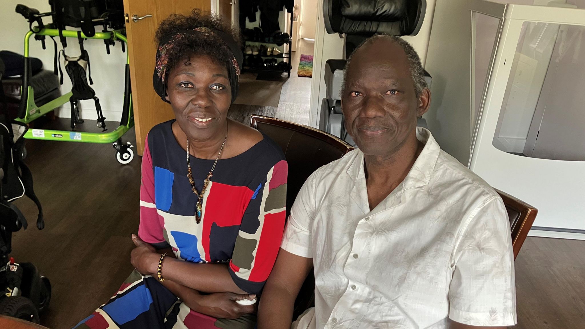 Gift's parents Alfred Onen and Rose Okene