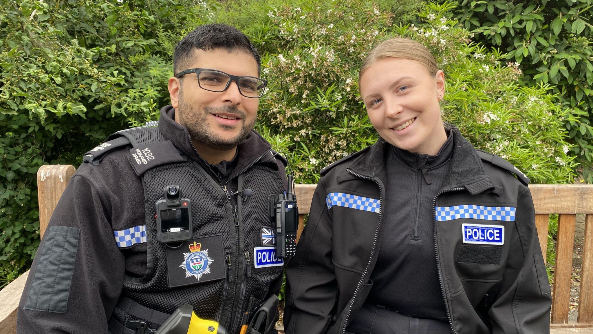 PC Mohammed Ahmed and PC Niamh Harriman