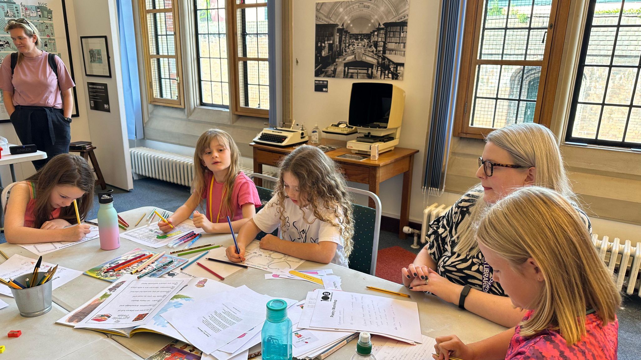 Children take part in an activity at Ipswich County Library as it gears up for its centenary