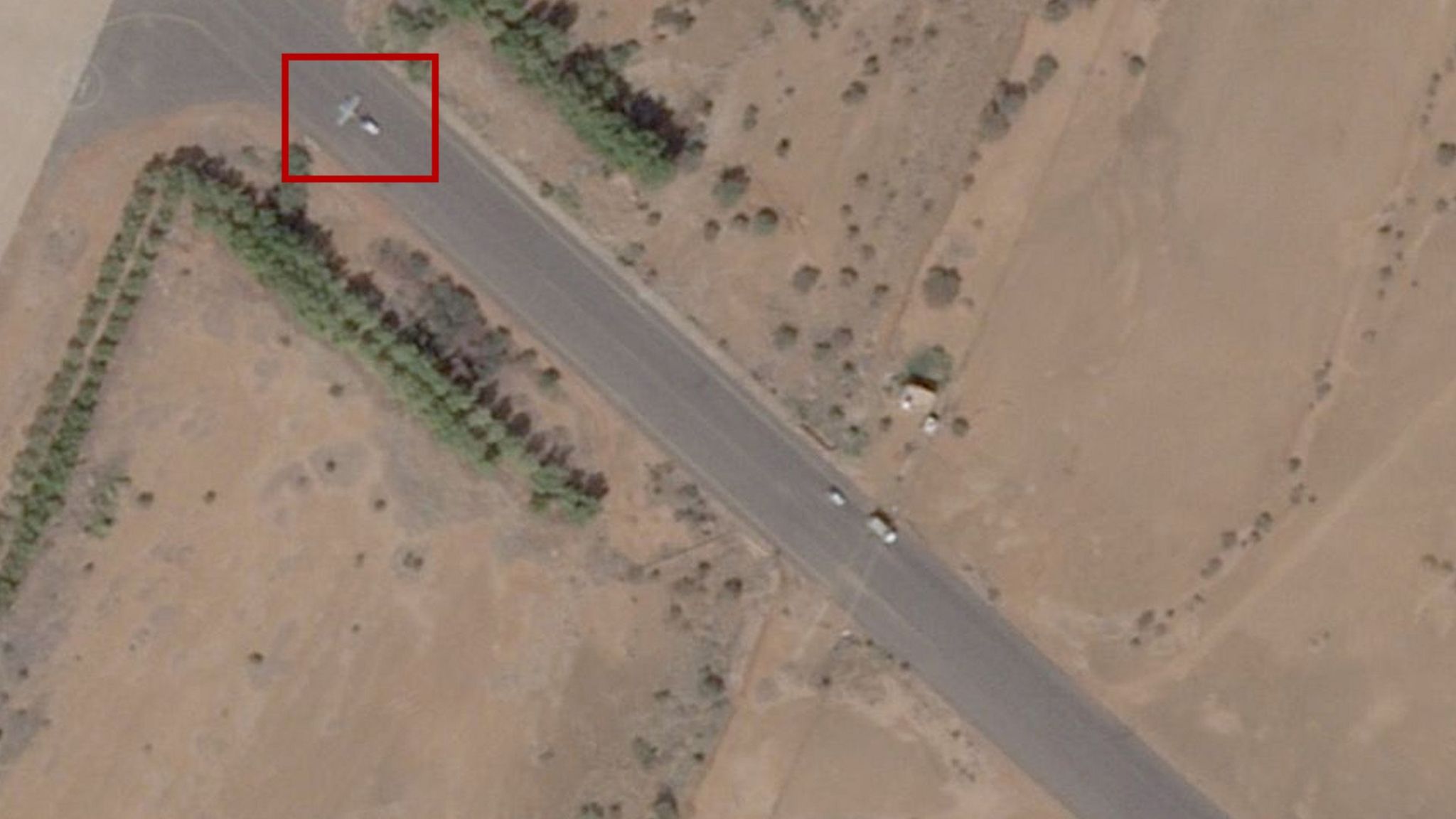 The drone identified at Wadi Seidna had a length of 6.5m and wingspan of 10m
