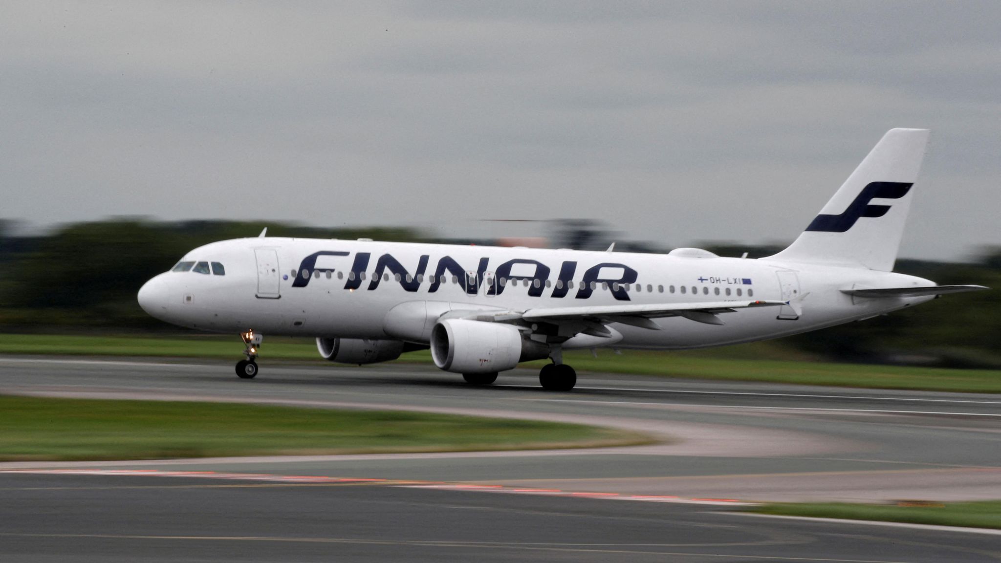 A Finnair aircraft (file pic)