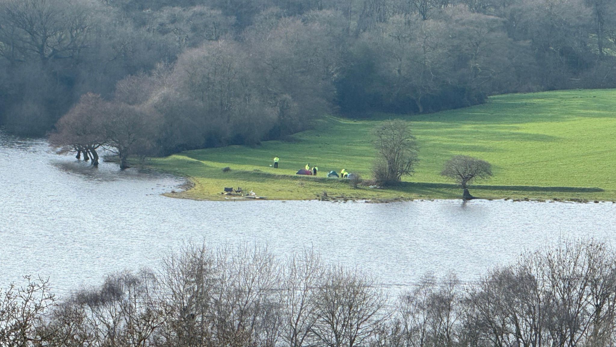 Police at Rudyard Lake