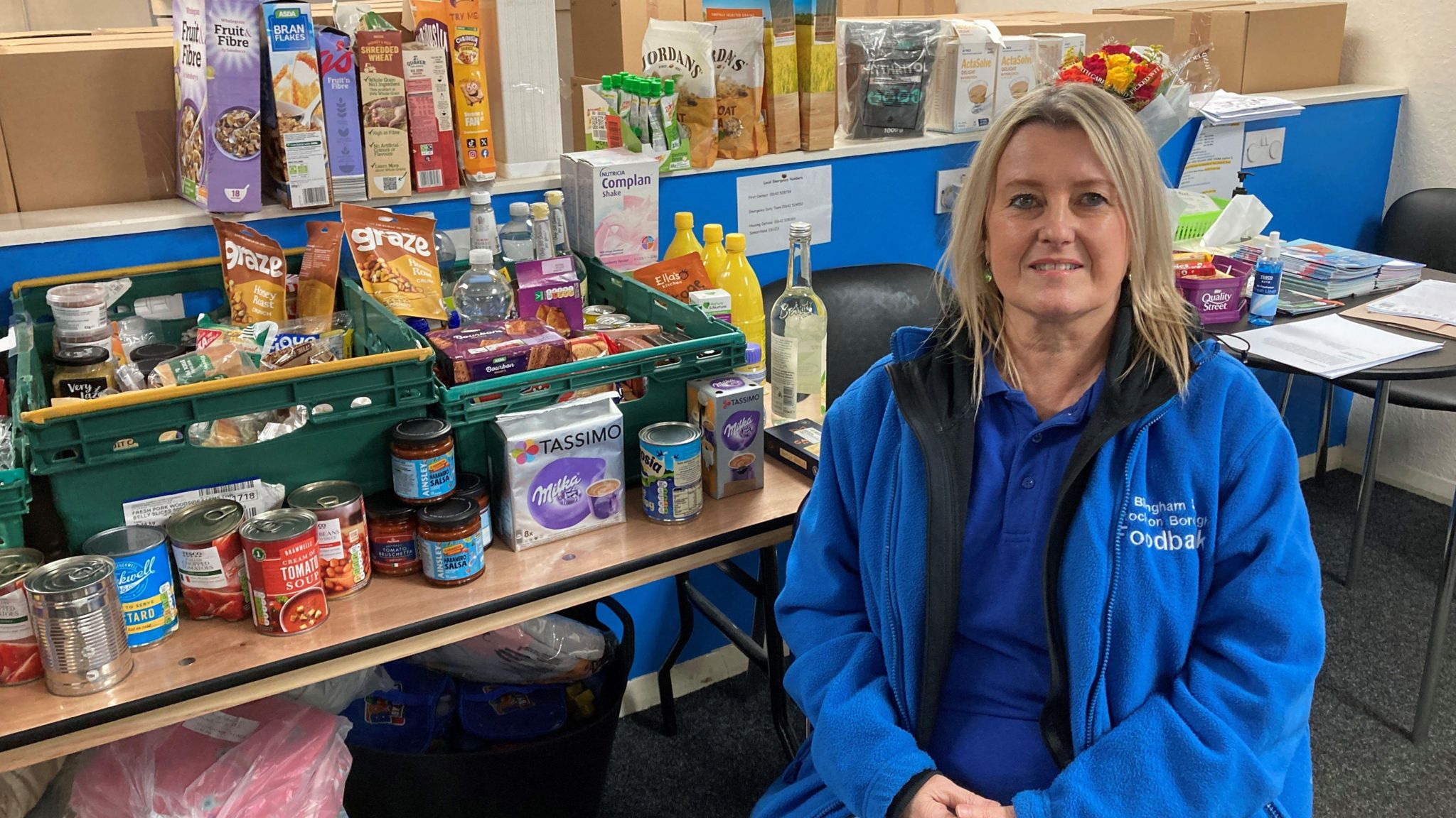 Helen Winspear at Billingham & Stockton Borough Foodbank