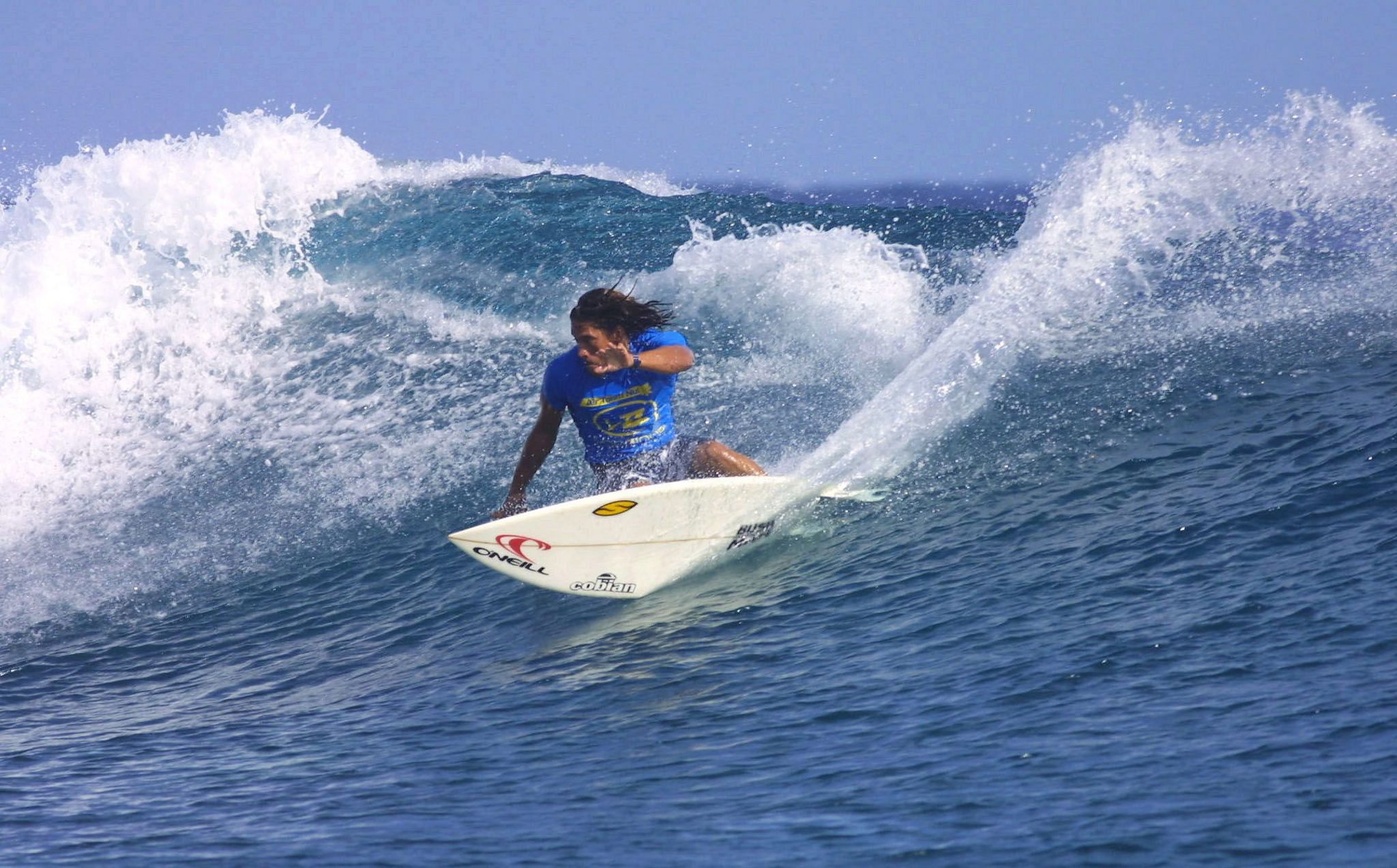 A picture of Tamayo Perry surfing
