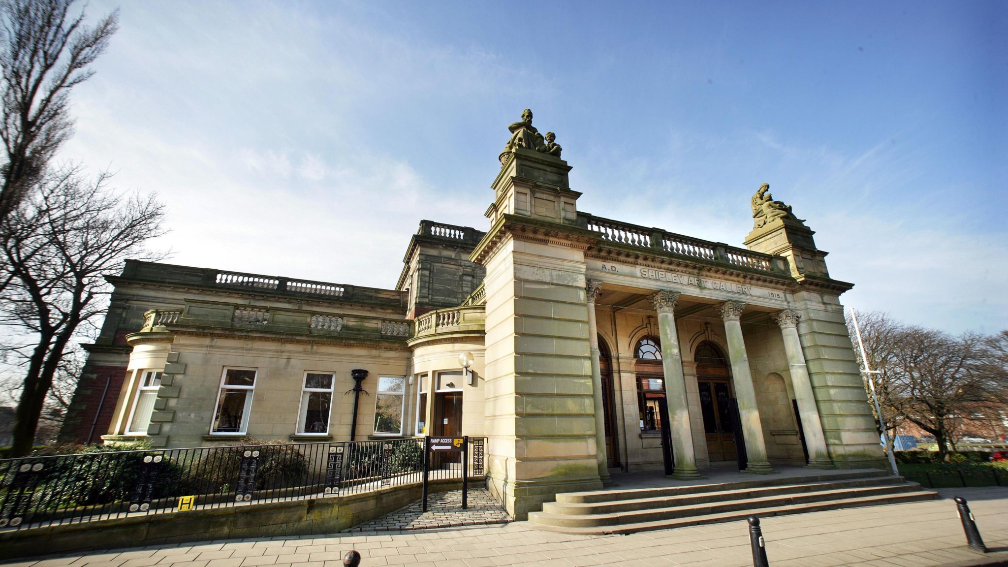 A general view exterior of Shipley Art Gallery