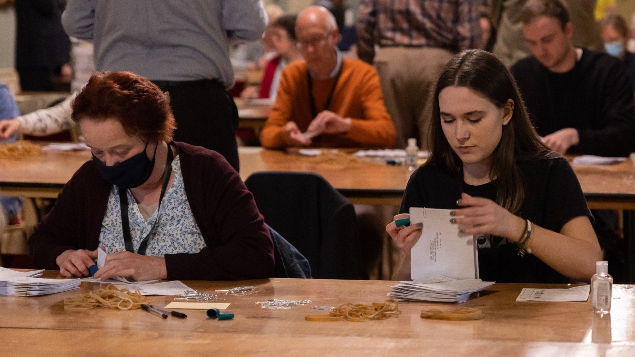 Votes being counted in Worcester