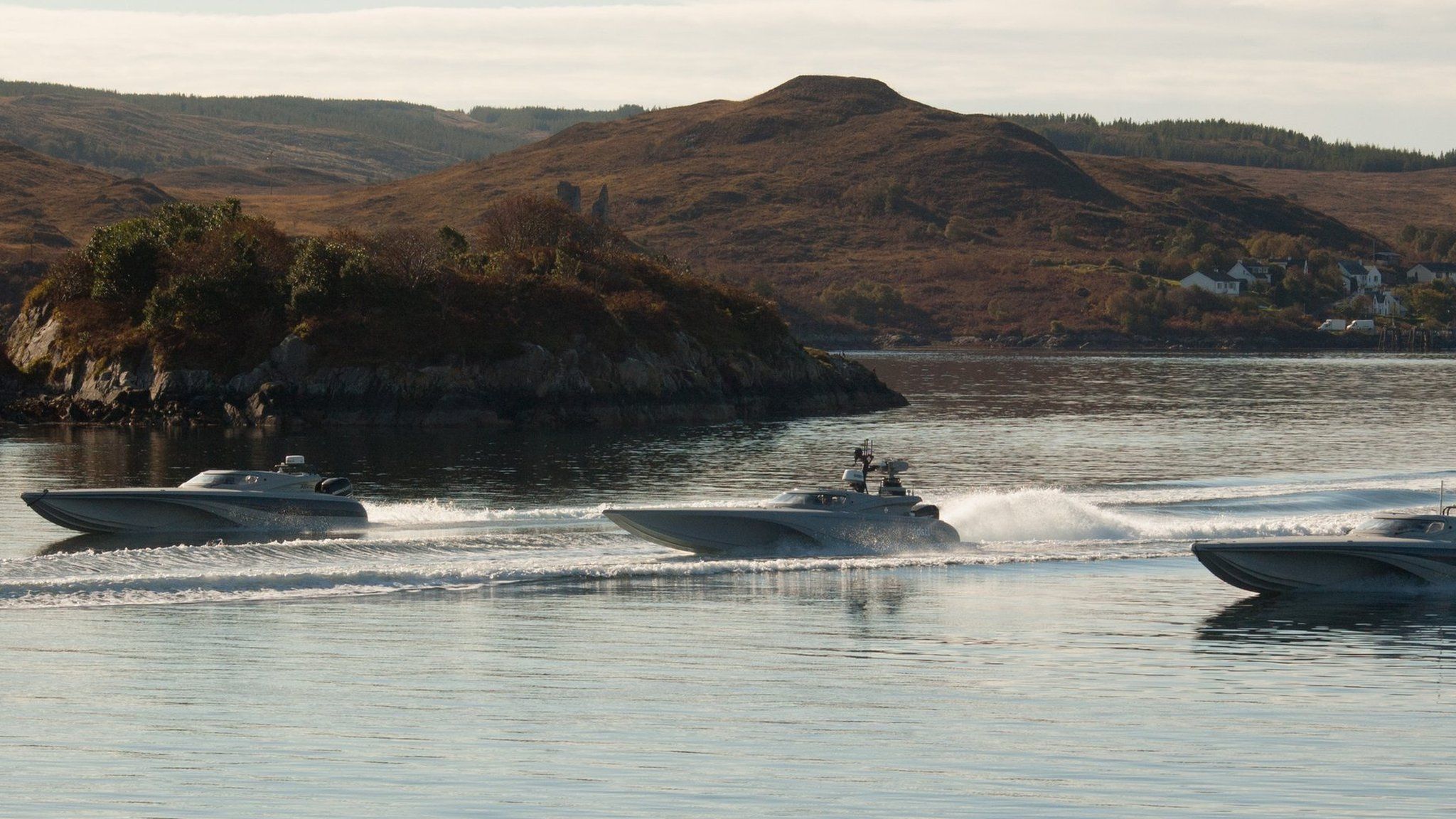 Unmanned Warrior boats