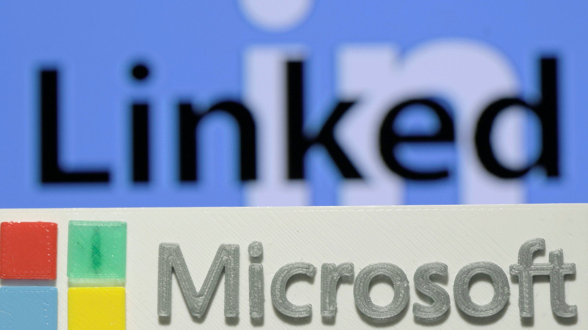LinkedIn and Microsoft logos