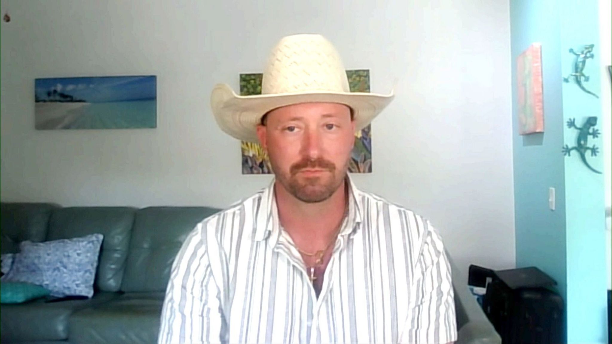 Ryan Watson in a cowboy hat 