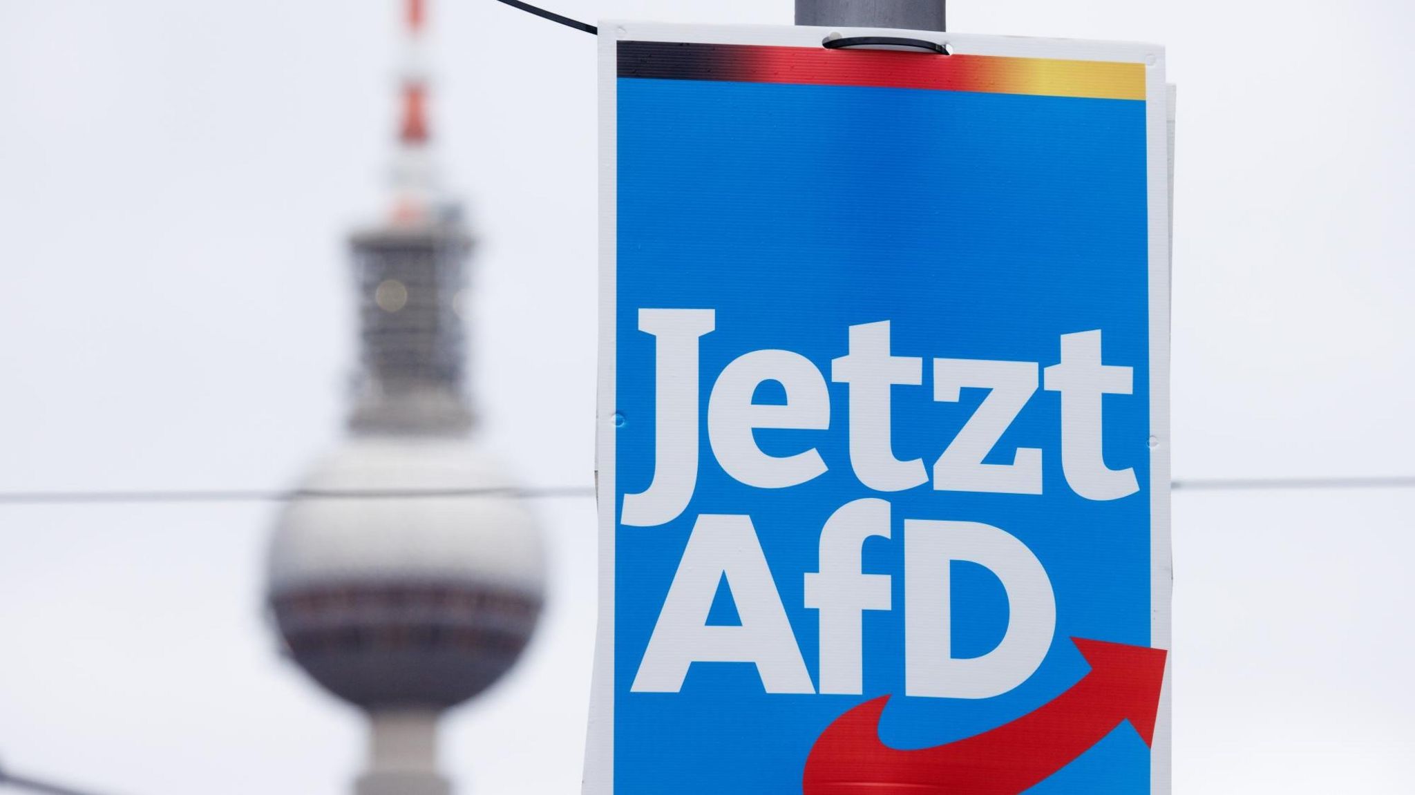 An AfD election poster