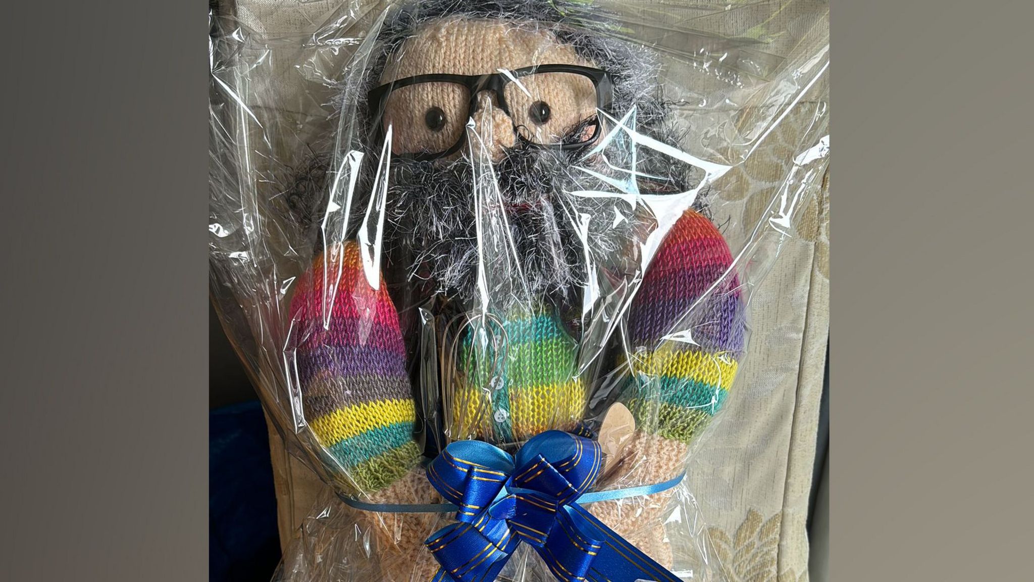 Knitted Dave Myers doll