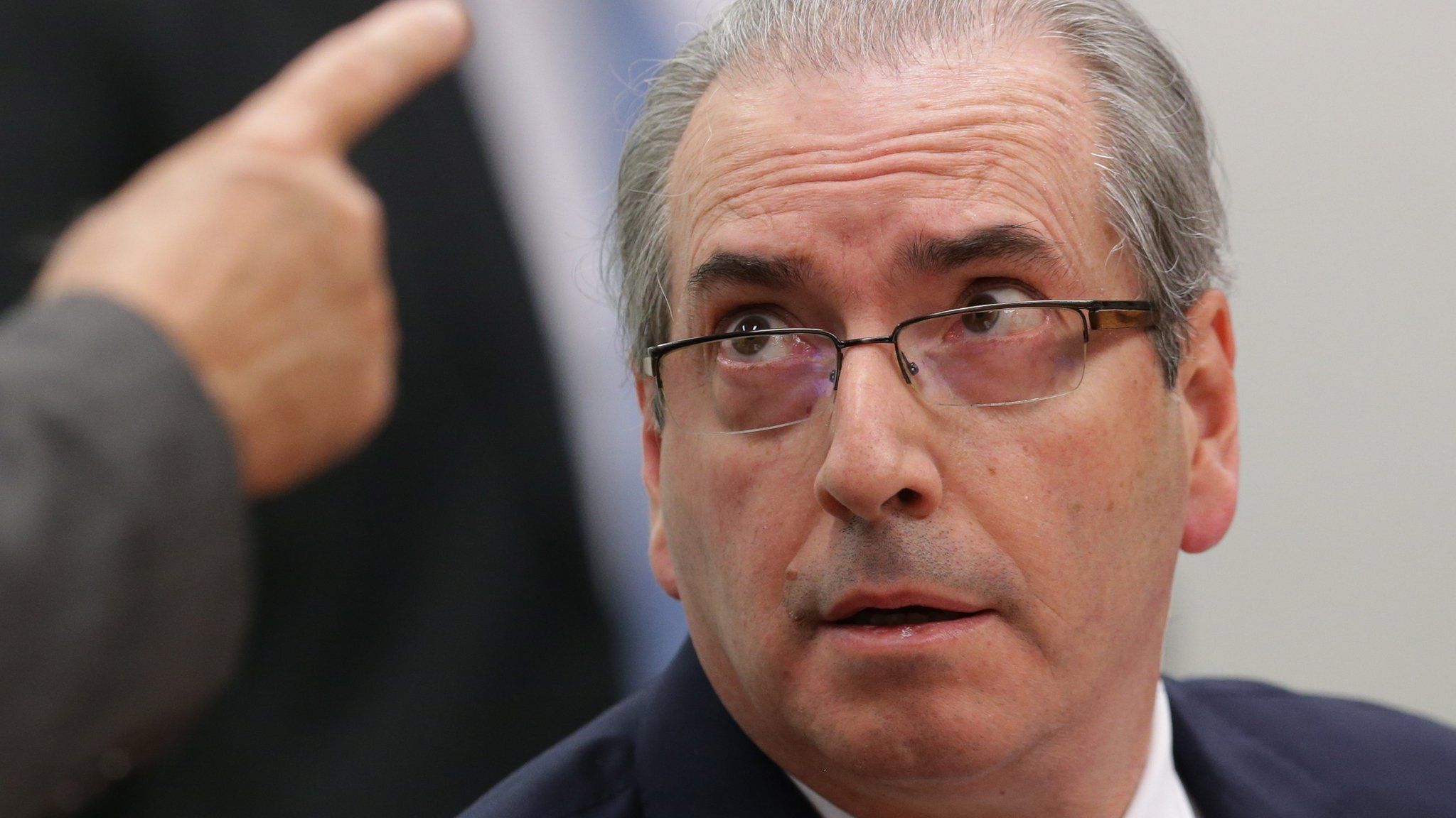 Eduardo Cunha testifies before parliamentary commission of inquiry in Brasilia. 19 May 2016