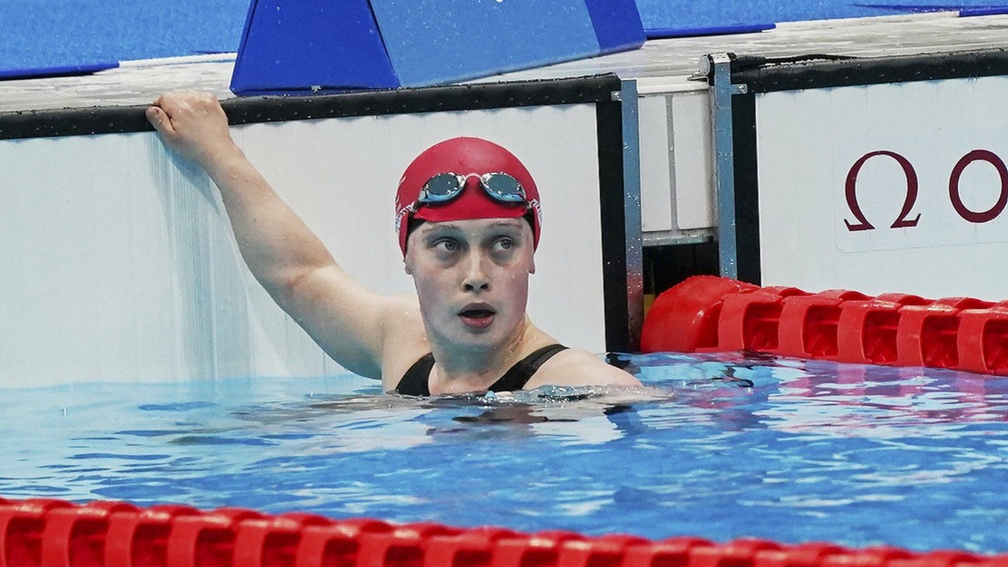 Ellie Robinson in the Women's S6 50m butterfly final