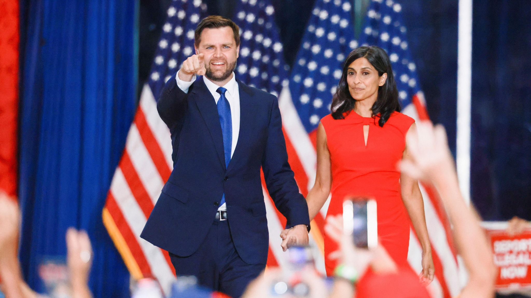 JD Vance and his wife Usha 