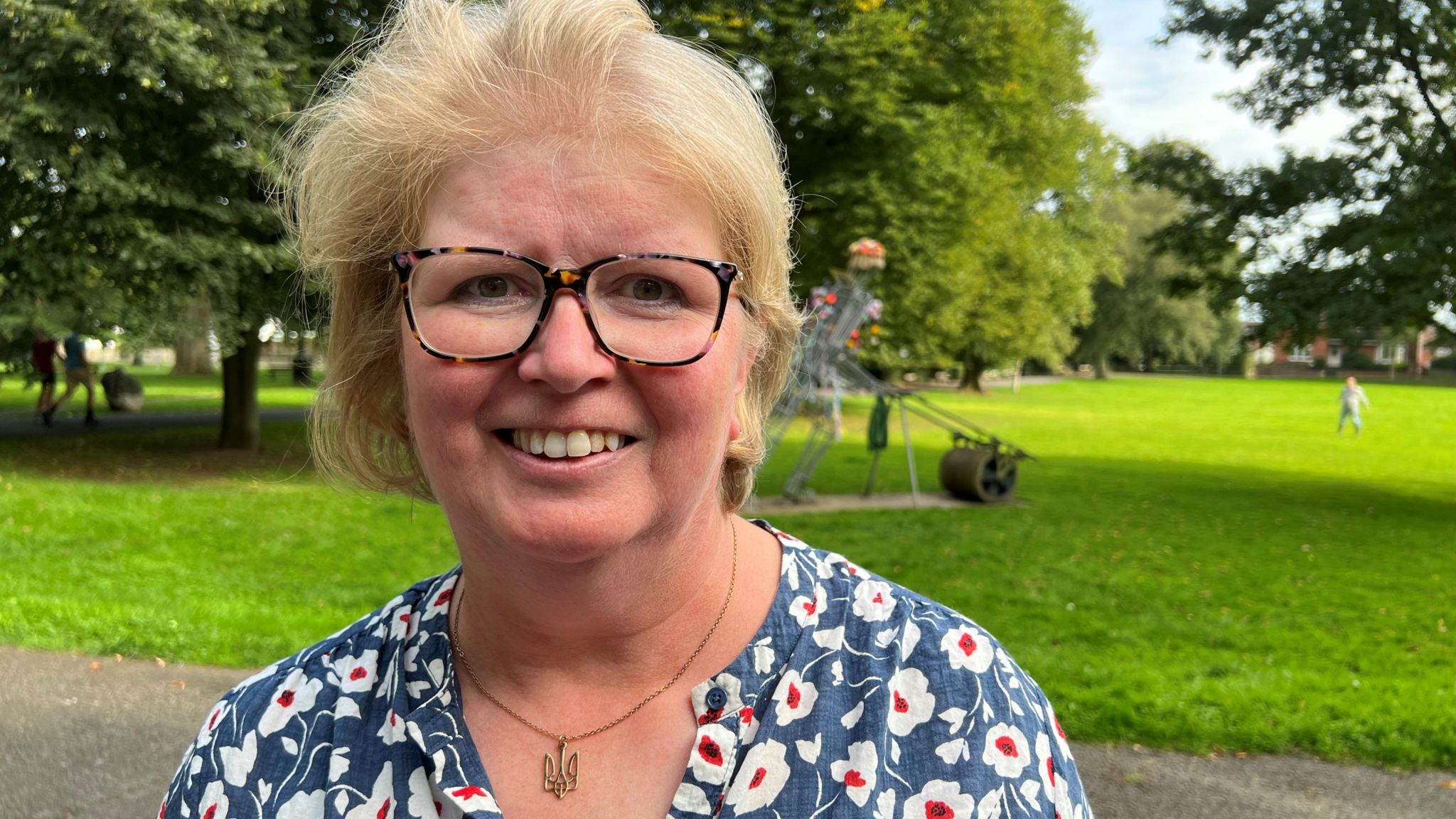 Lesley Grady from the Diocese of Hereford smiling in Leominster