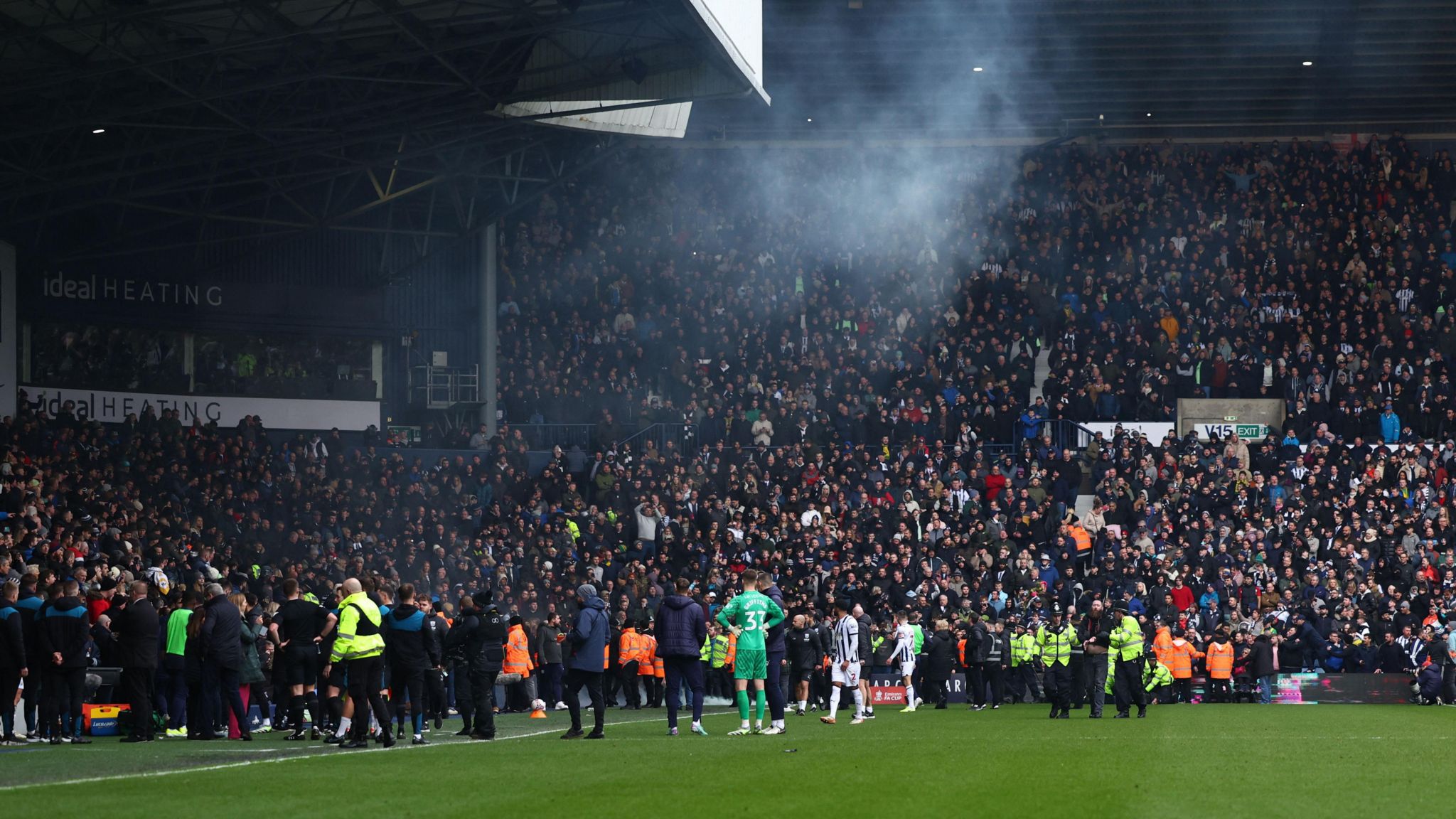 Scenes at Wolves v West Brom