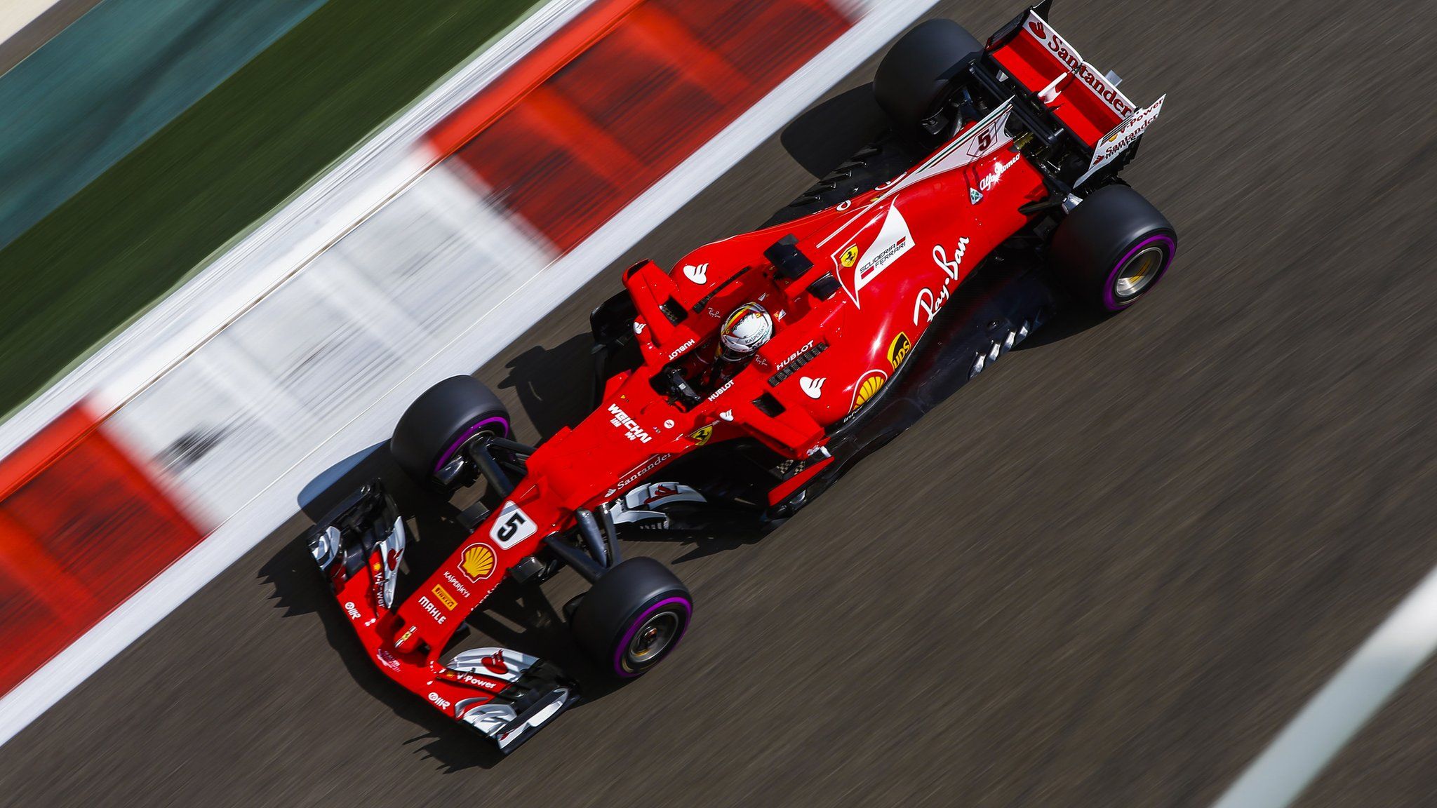 Sebastian Vettel in action at the Abu Dhabi Grand Prix