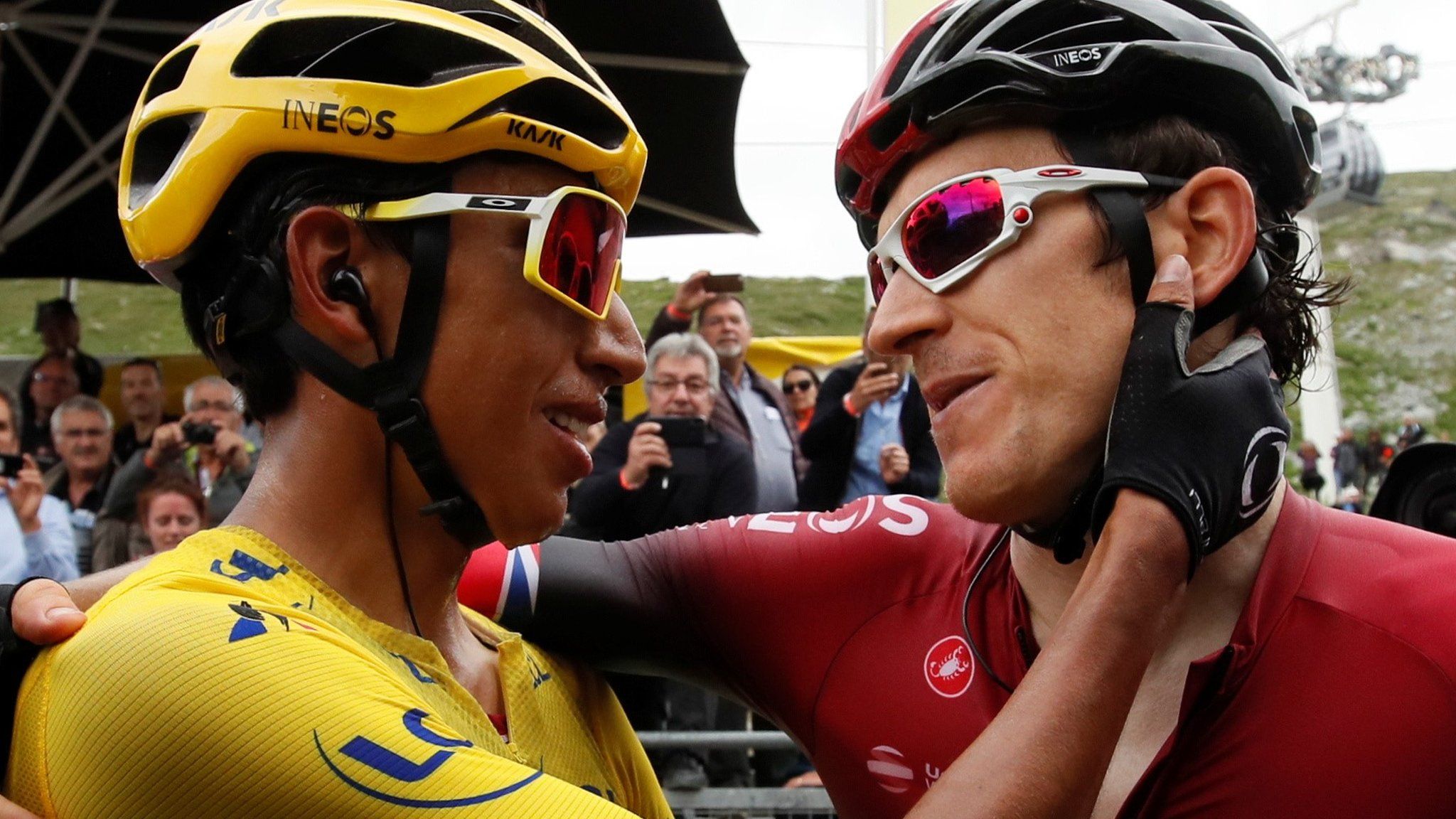 Egan Bernal and Geraint Thomas