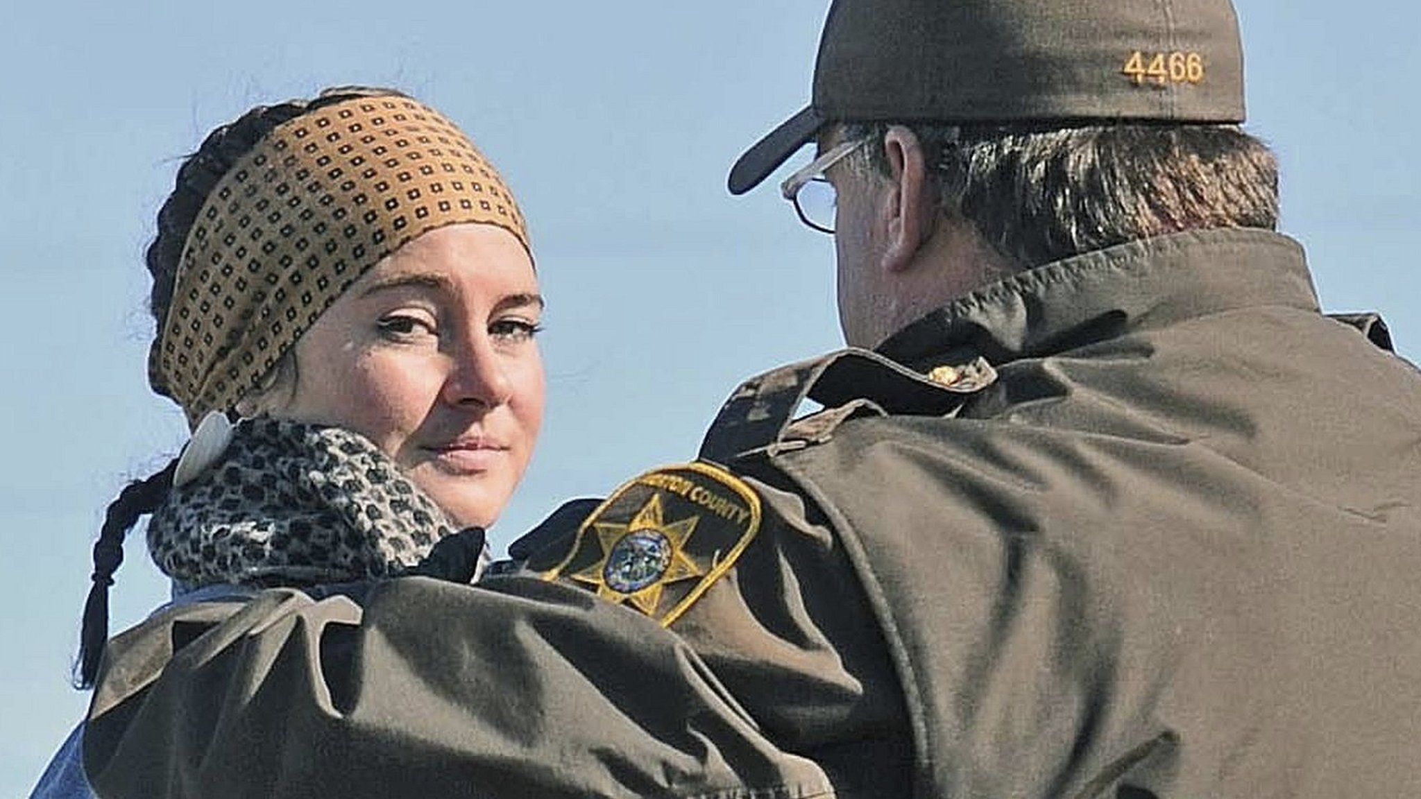 Shailene Woodley is arrested and led away in North Dakota. 10 Oct 2016
