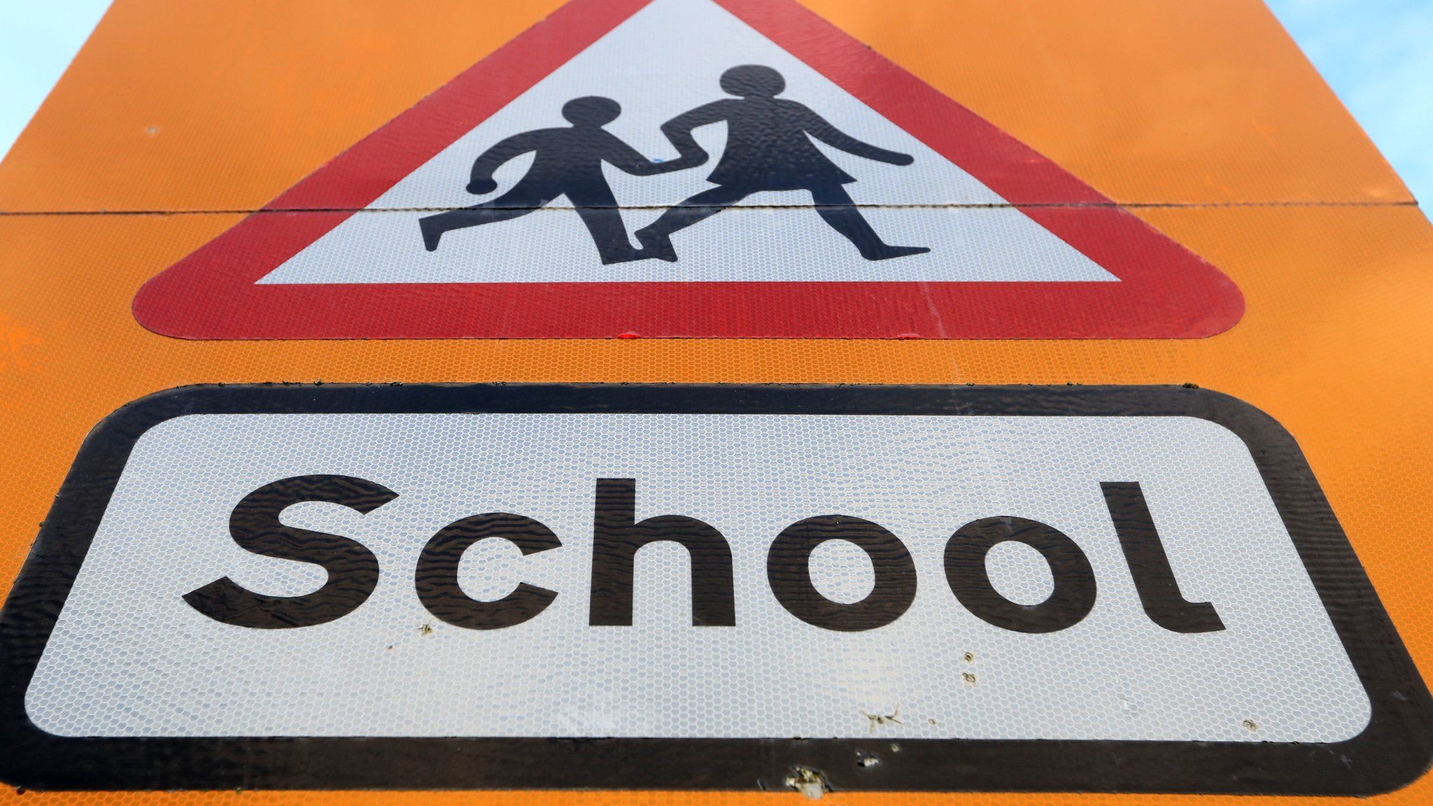 School safety road sign