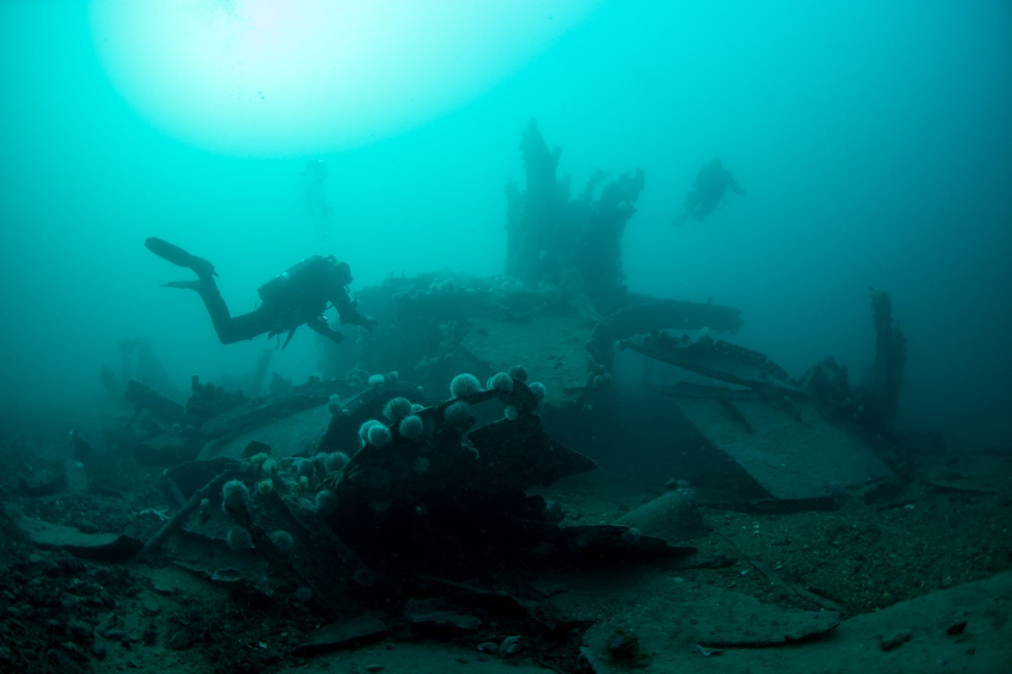 Images Of Scapa Flow Warship Scrap Sites Dive - BBC News