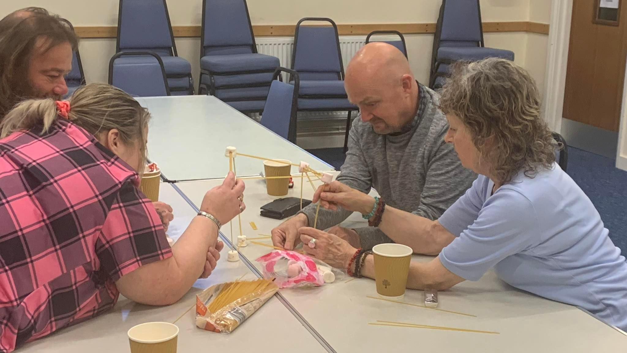 People attending a B Positive group in Bedford