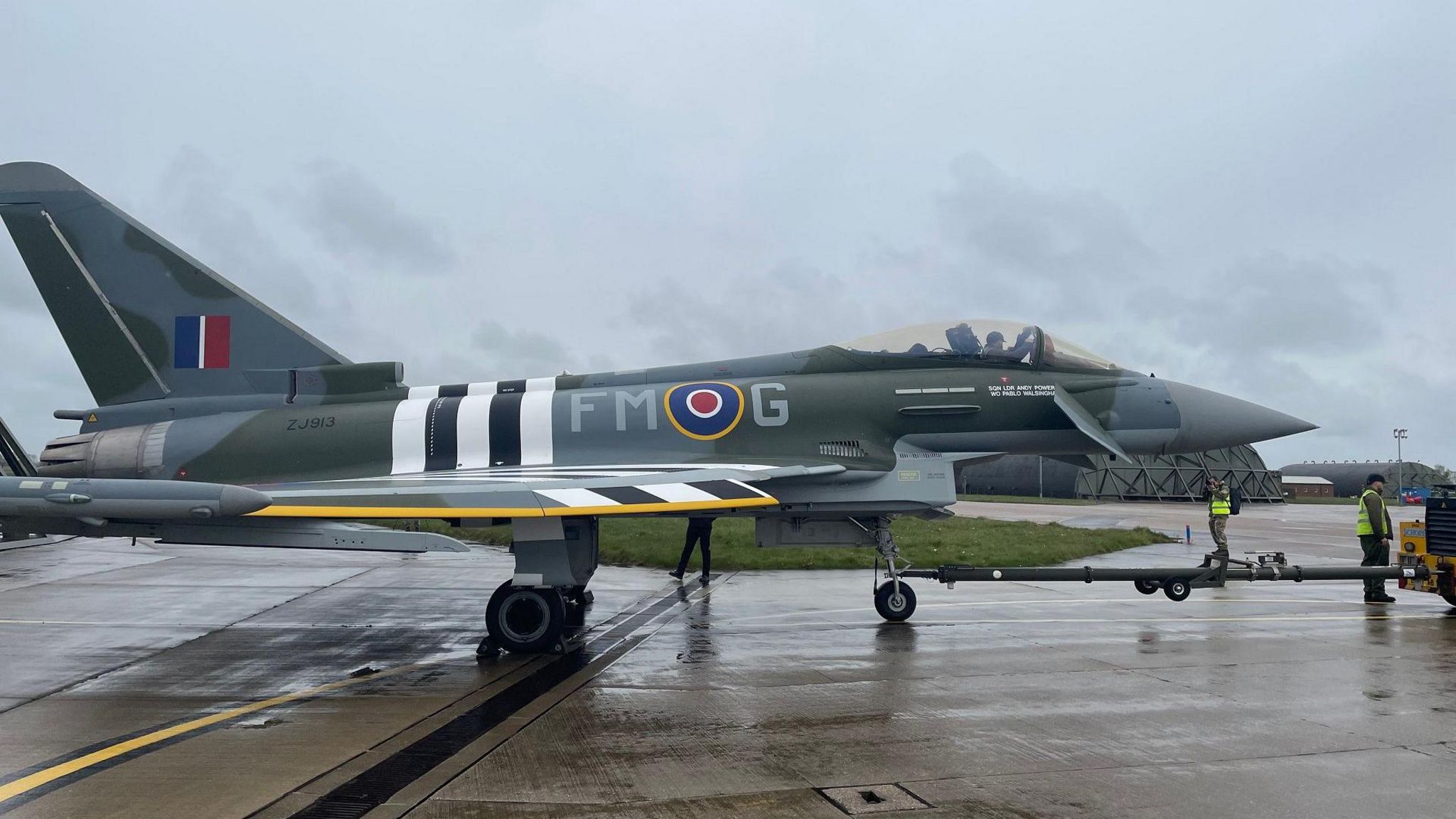 D-Day: Typhoon painted to mark 80 years since Allied invasion - BBC News