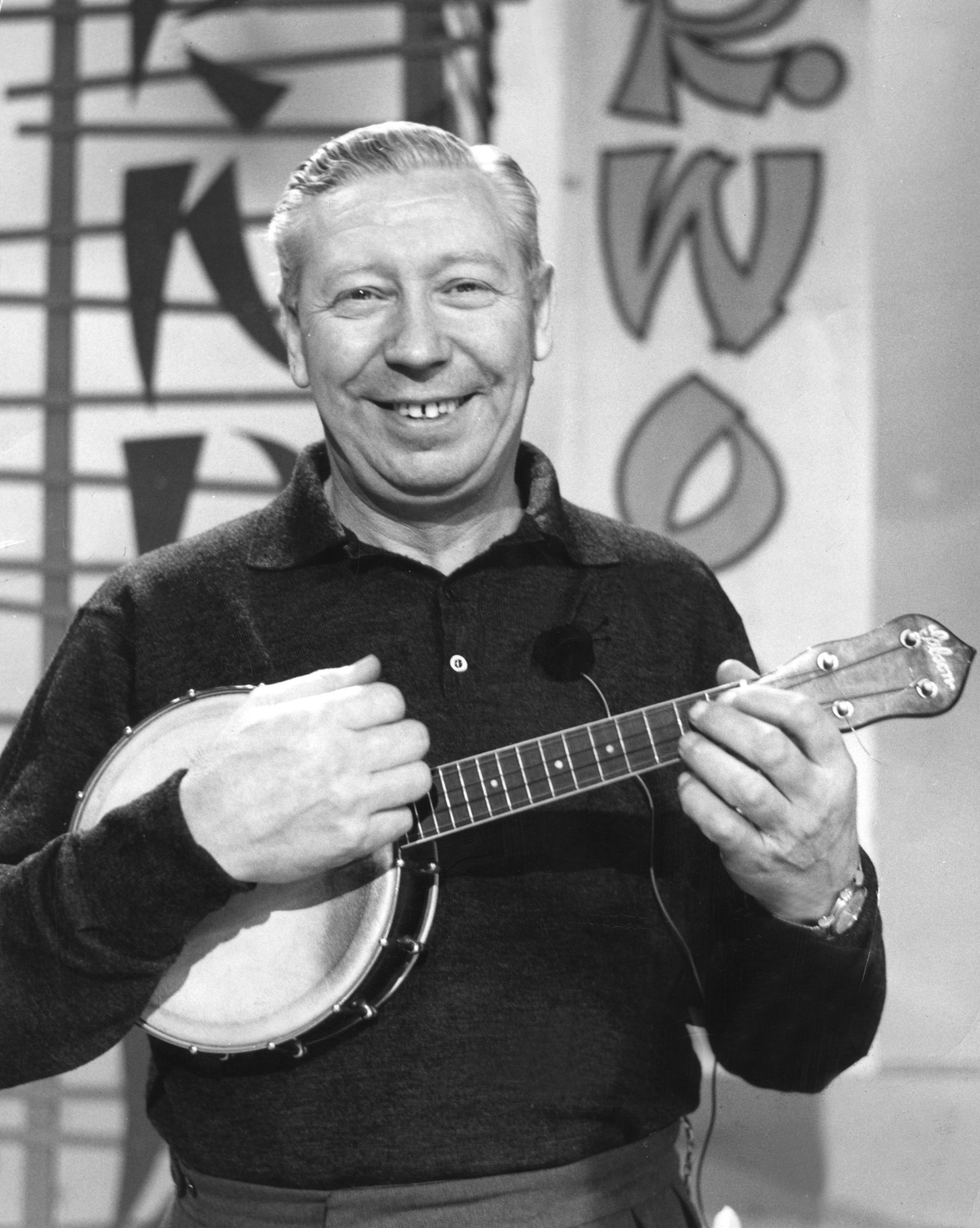 George Formby playing on The Friday Show on 16 December 1960.
