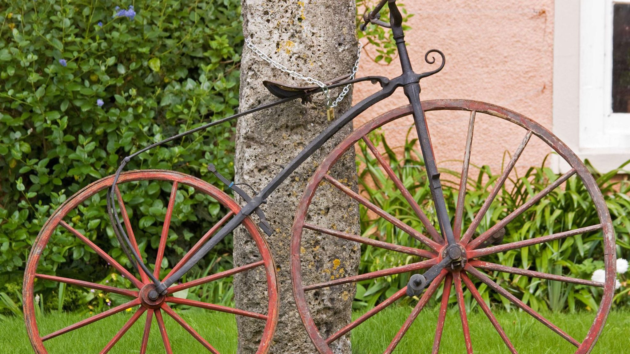 English nineteenth century boneshaker bicycle