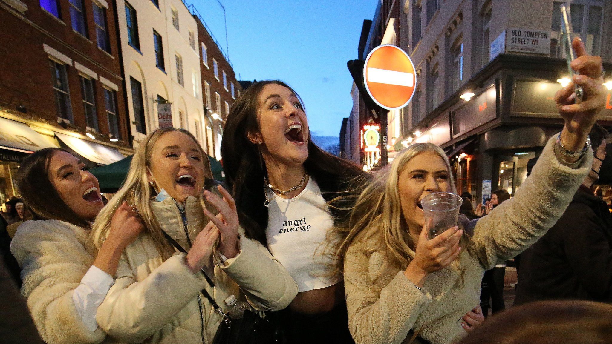 A girls' night out in Soho as lockdown restrictions are eased