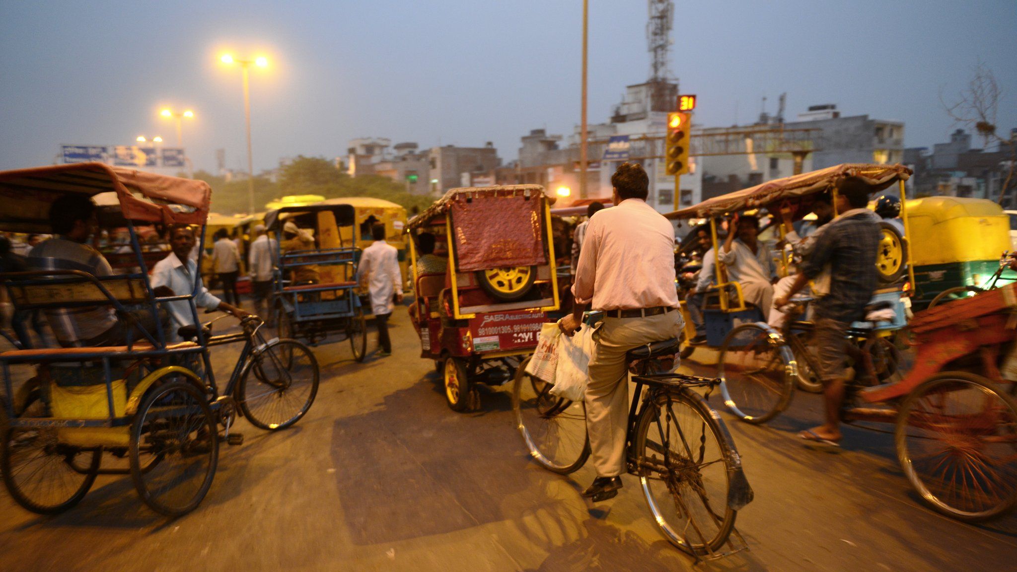 Indian street traffic