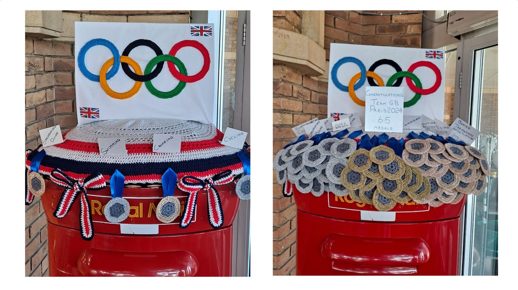 Woolympic Rushden post box tribute is a topper BBC News