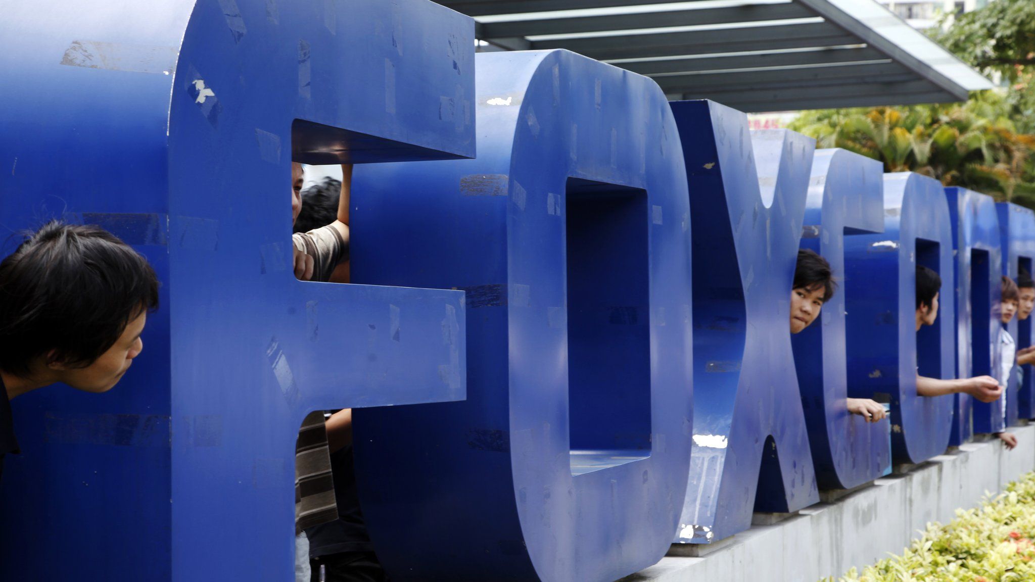 Foxconn sign in China