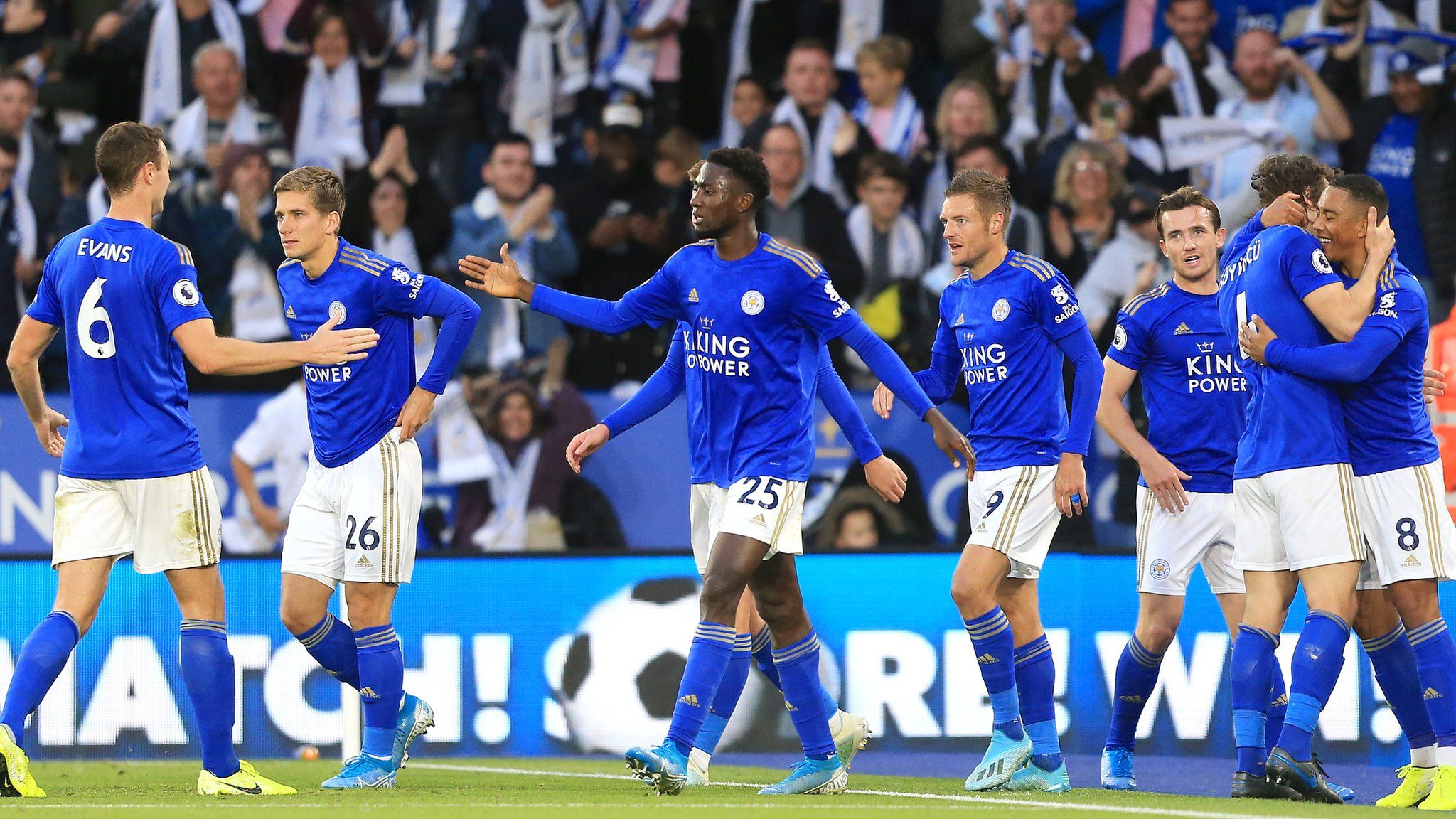 Leicester celebrate