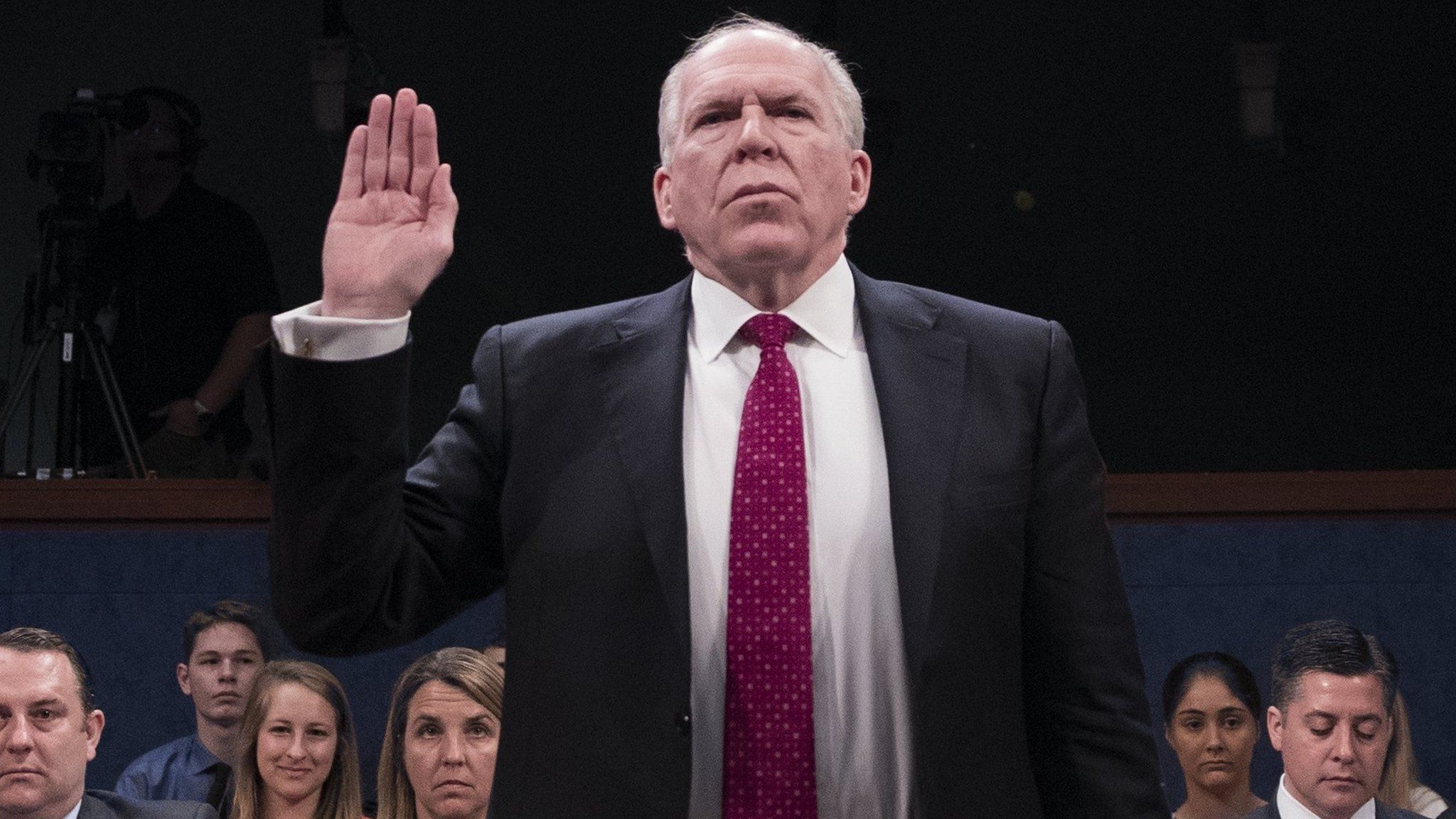 Former CIA Director John Brennan is sworn in