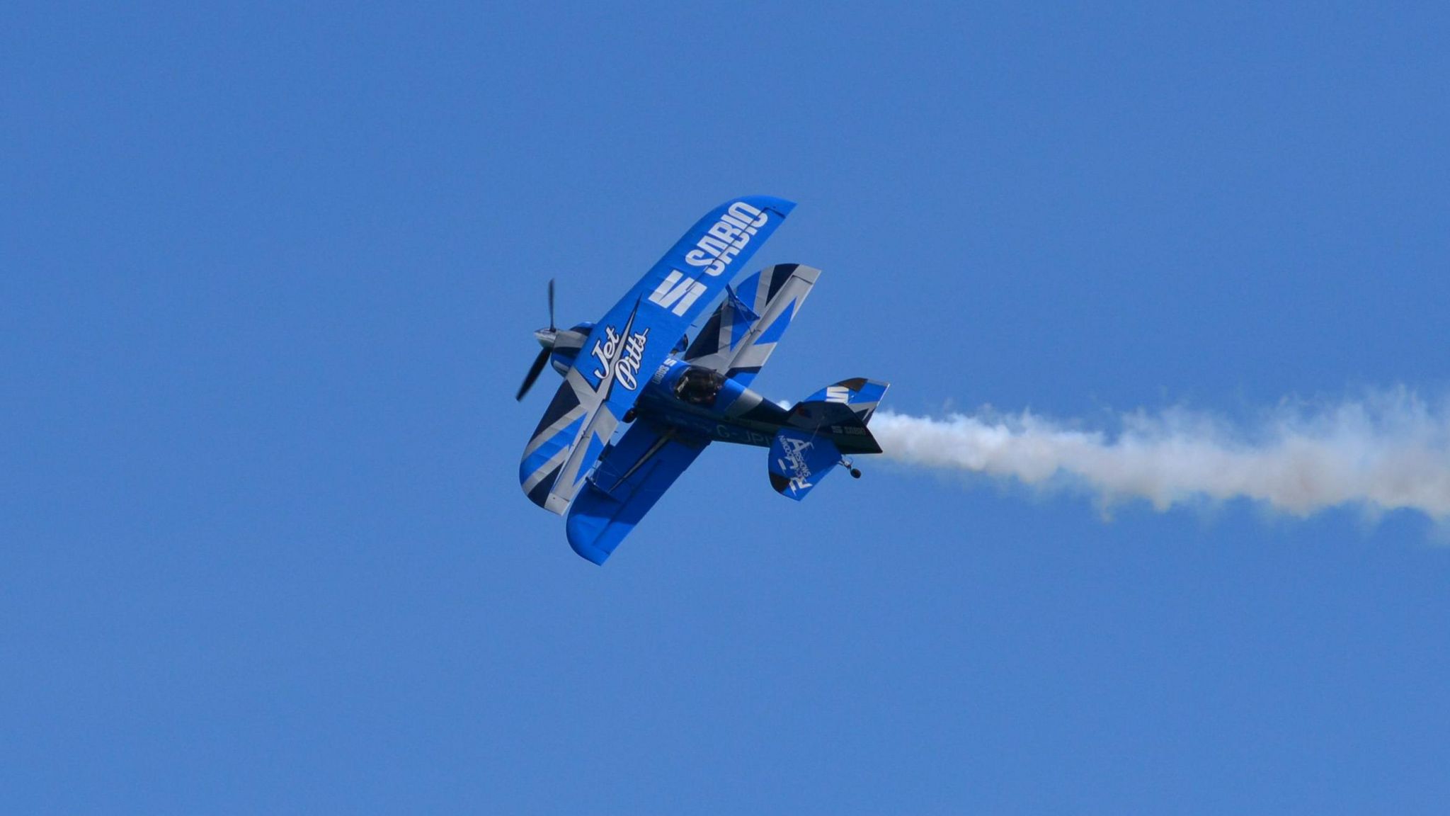 Jet Pitts plane in Guernsey Air Display