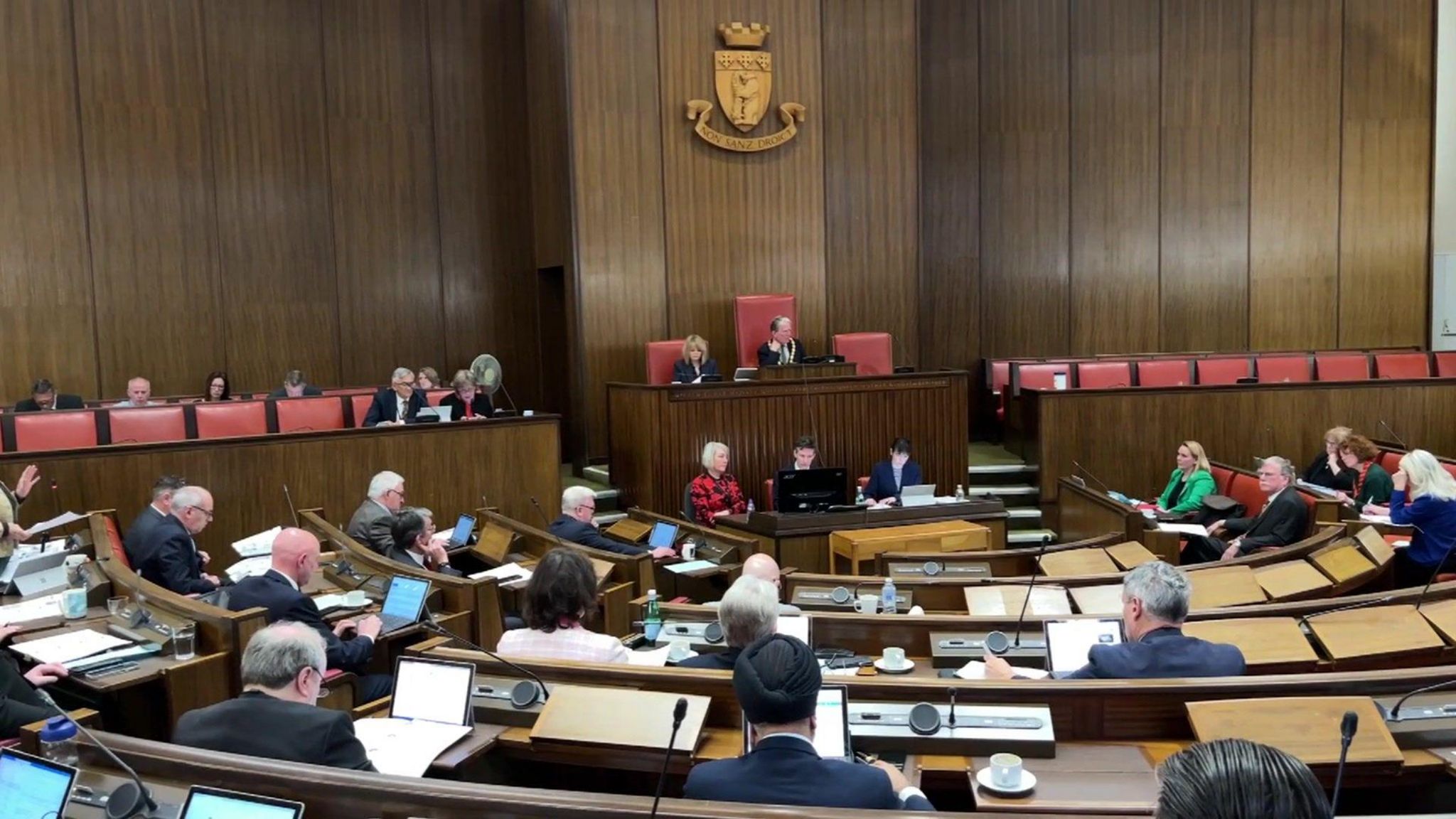 Warwickshire County Council chamber