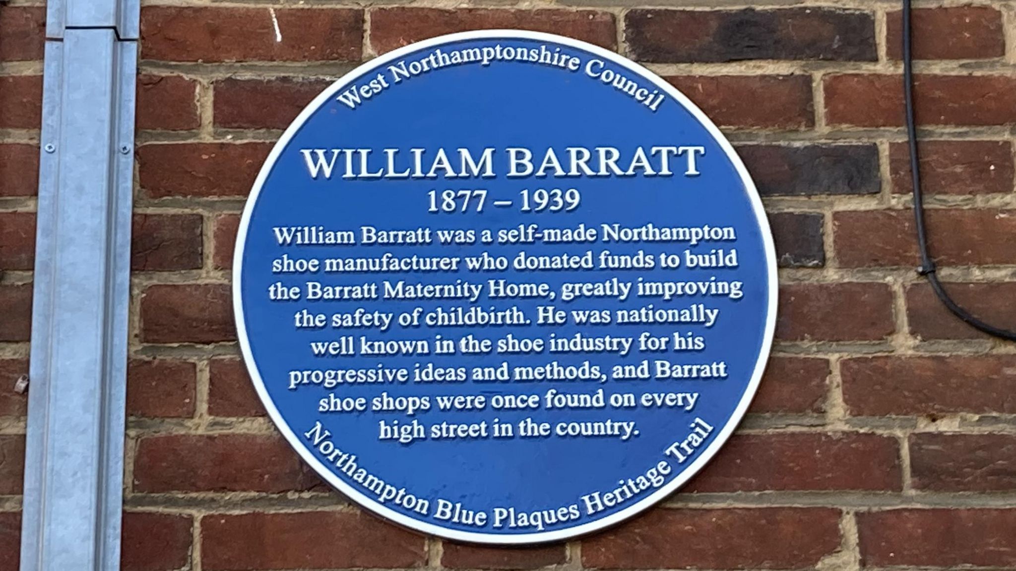 William Barratt blue plaque