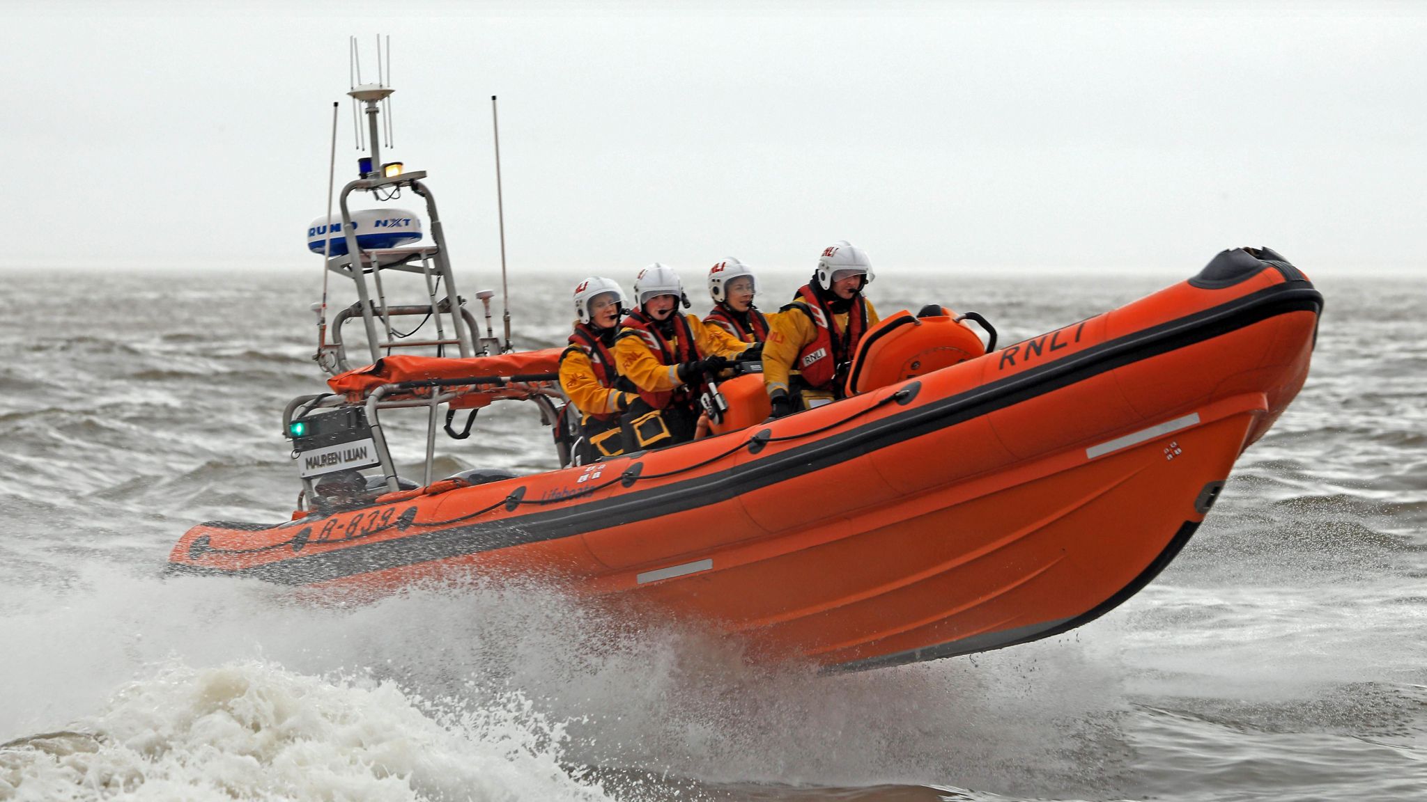 Penarth Lifeboat on a call out