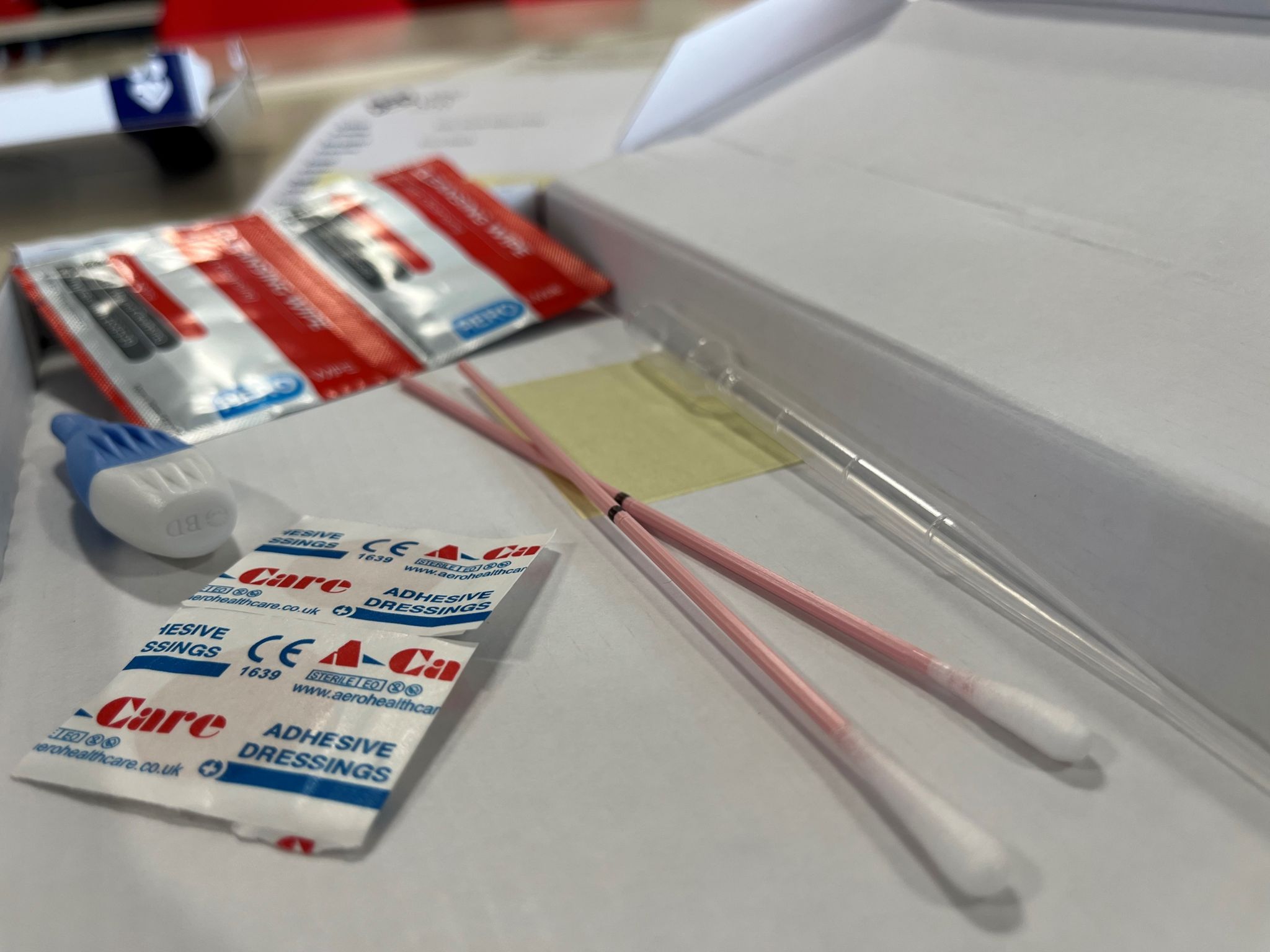 Swabs and test kits