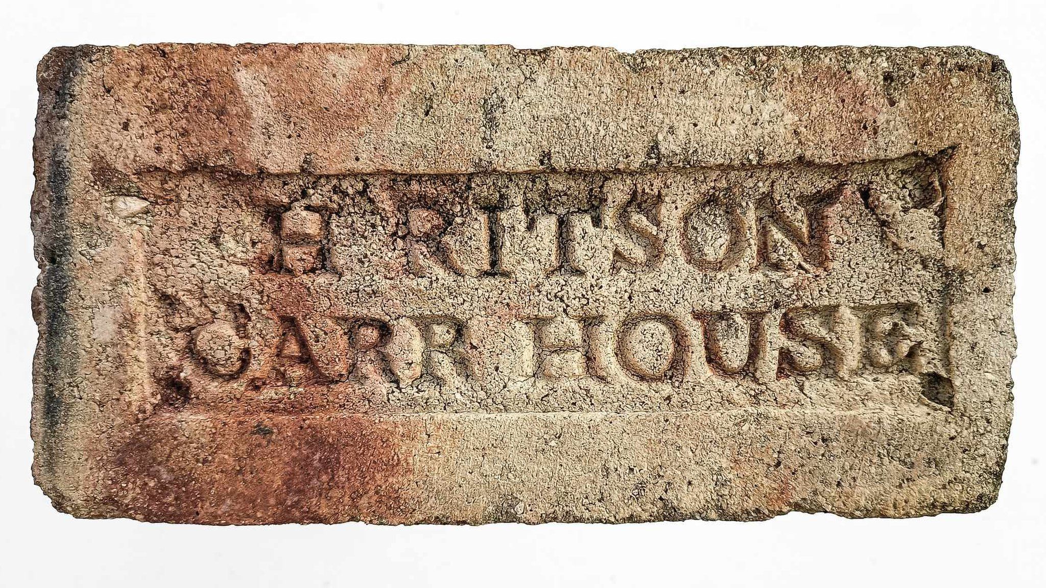 Brick with H Ritson, Carr House stamped on it