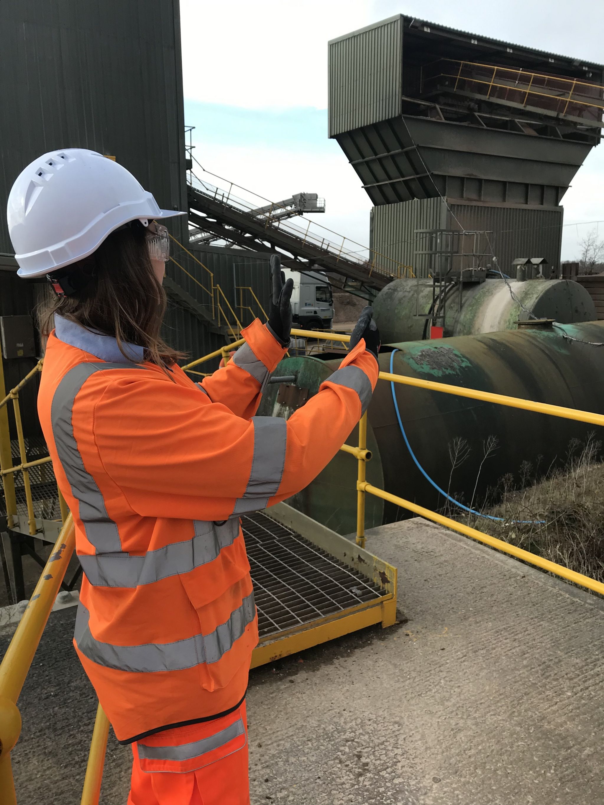 Emily at Weeford concrete plant