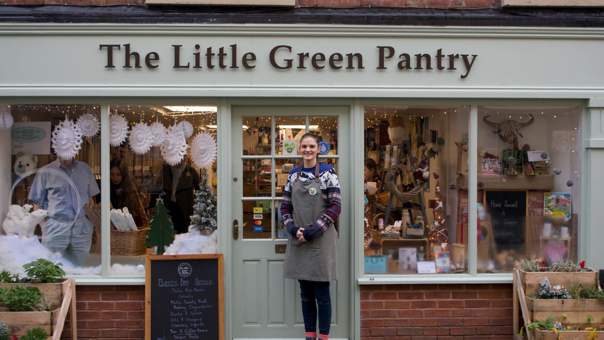 Keli King outside her shop