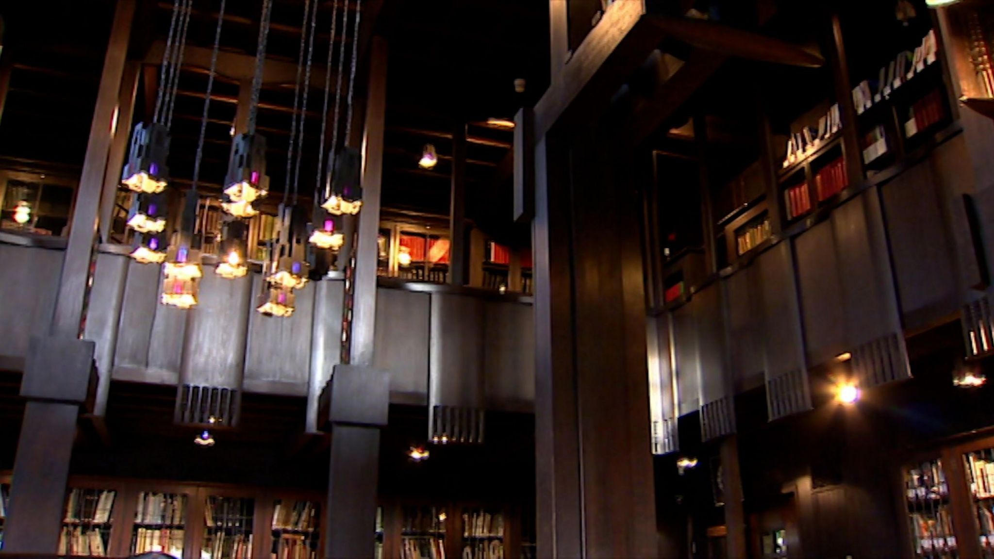 Library designed by Charles Rennie Mackintosh at the Glasgow School of Art