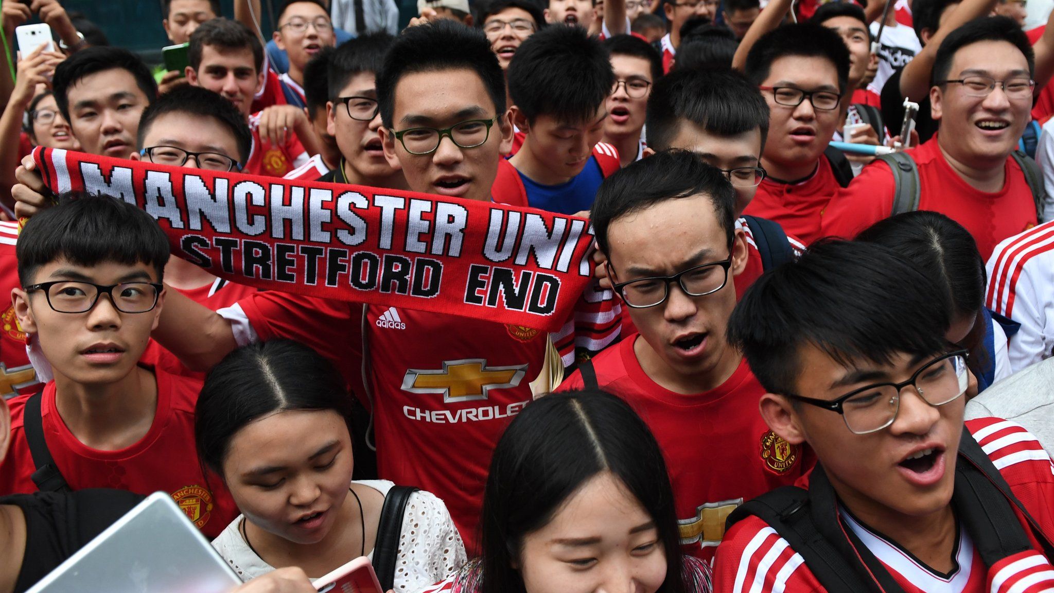 Man Utd fans in China