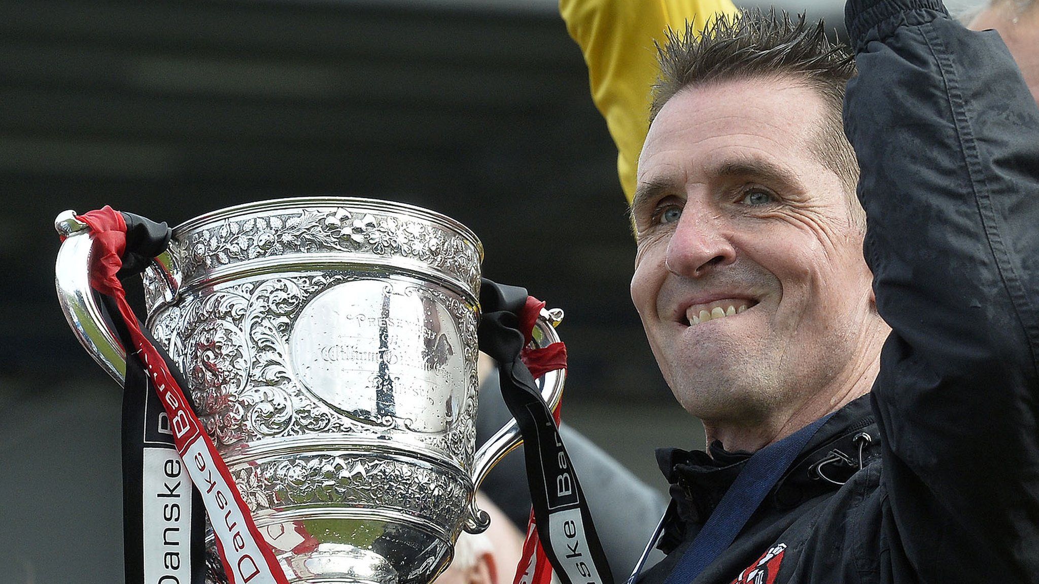 Stephen Baxter with the Gibson Cup